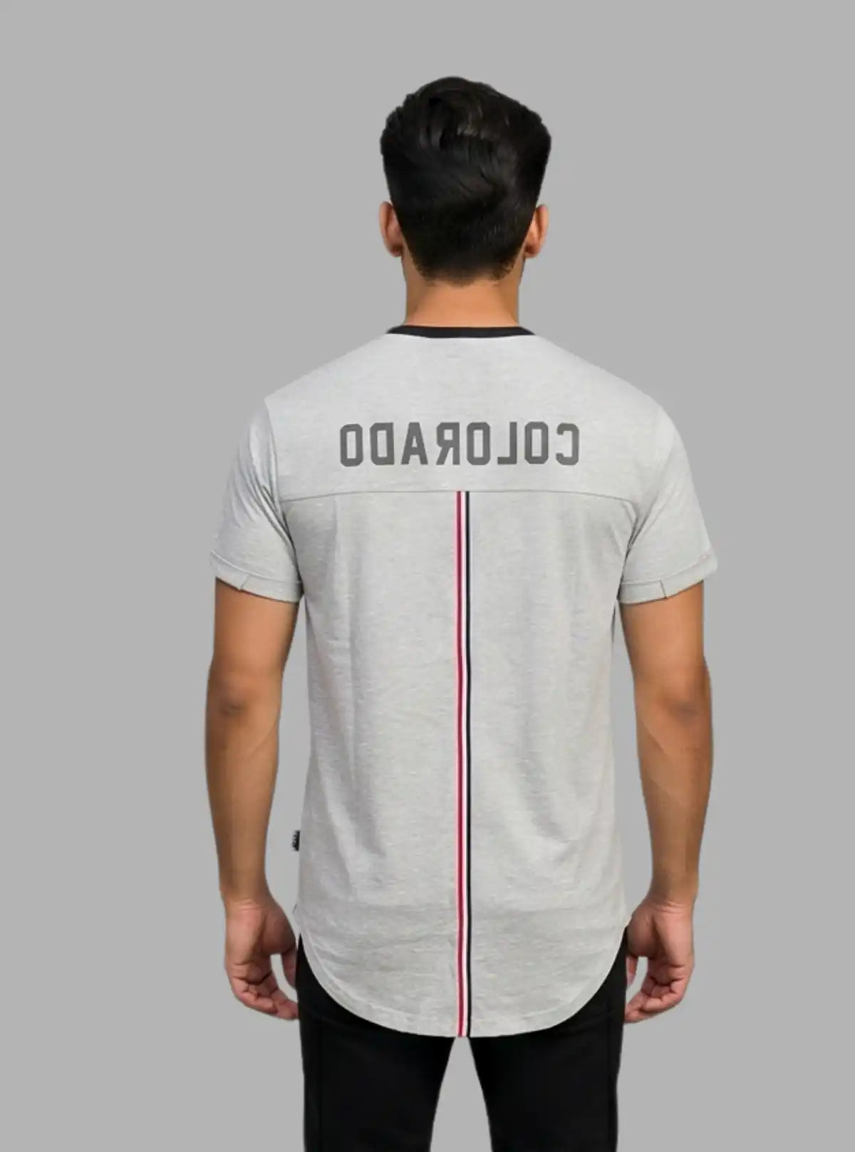 Men’s Melange Long Line Apple Cut T-Shirt – Trendy & Comfortable | Boer & Fitch