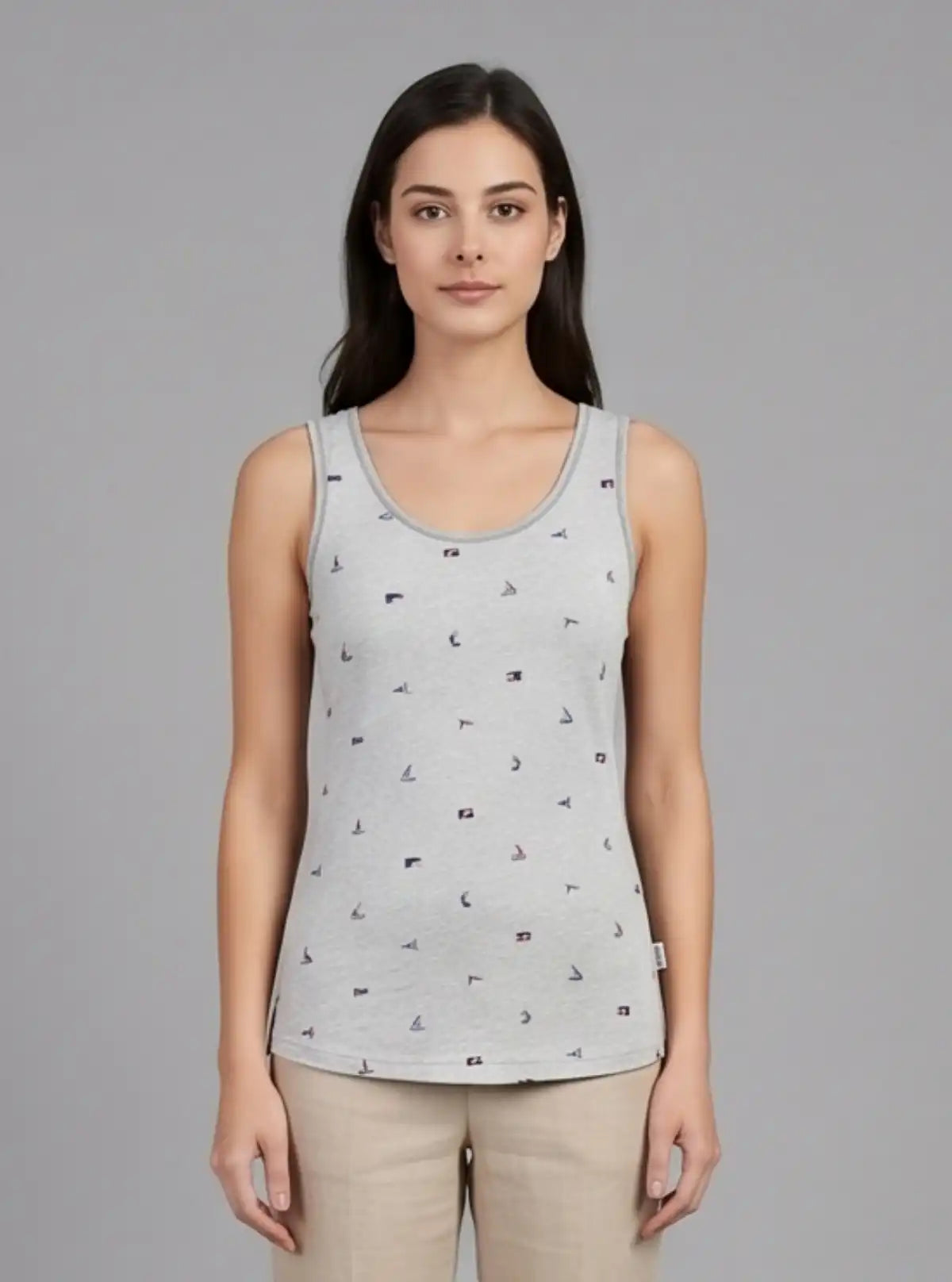 Women’s Flag Printed Sleeveless Top – Trendy & Comfortable | Boer & Fitch