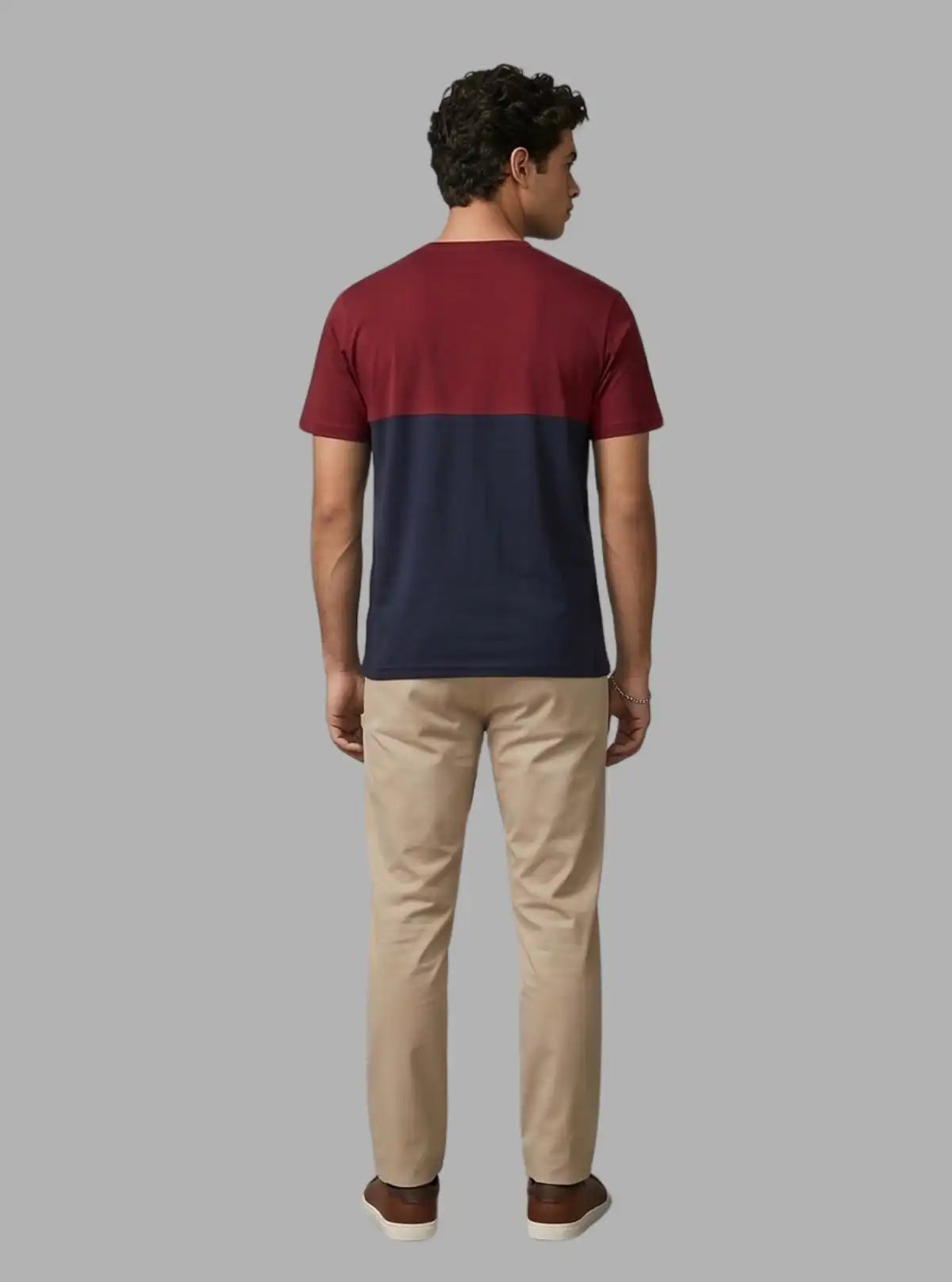 Burgundy Cut & Sew T-Shirt for Men – Boer and Fitch 