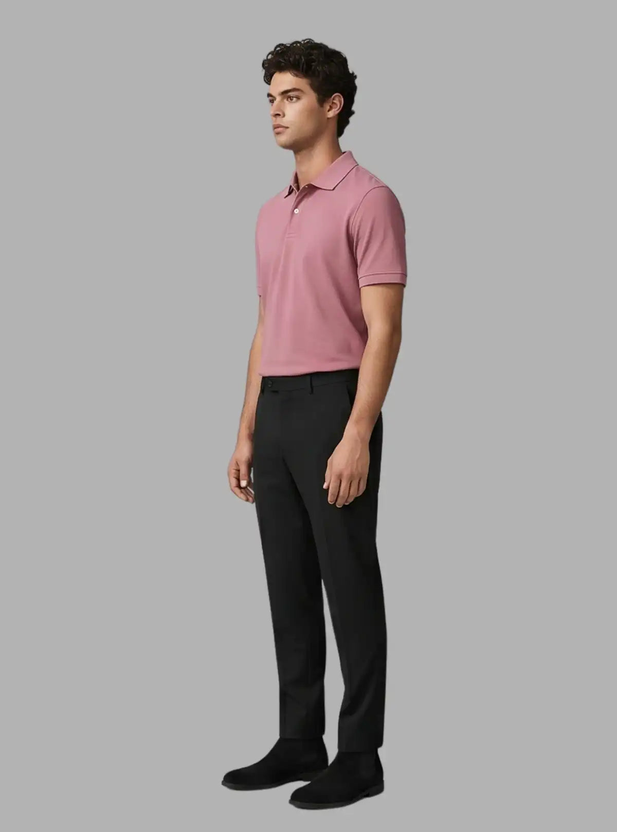 Boer & Fitch Men’s Coral Cotton Piqué Polo T-Shirt
