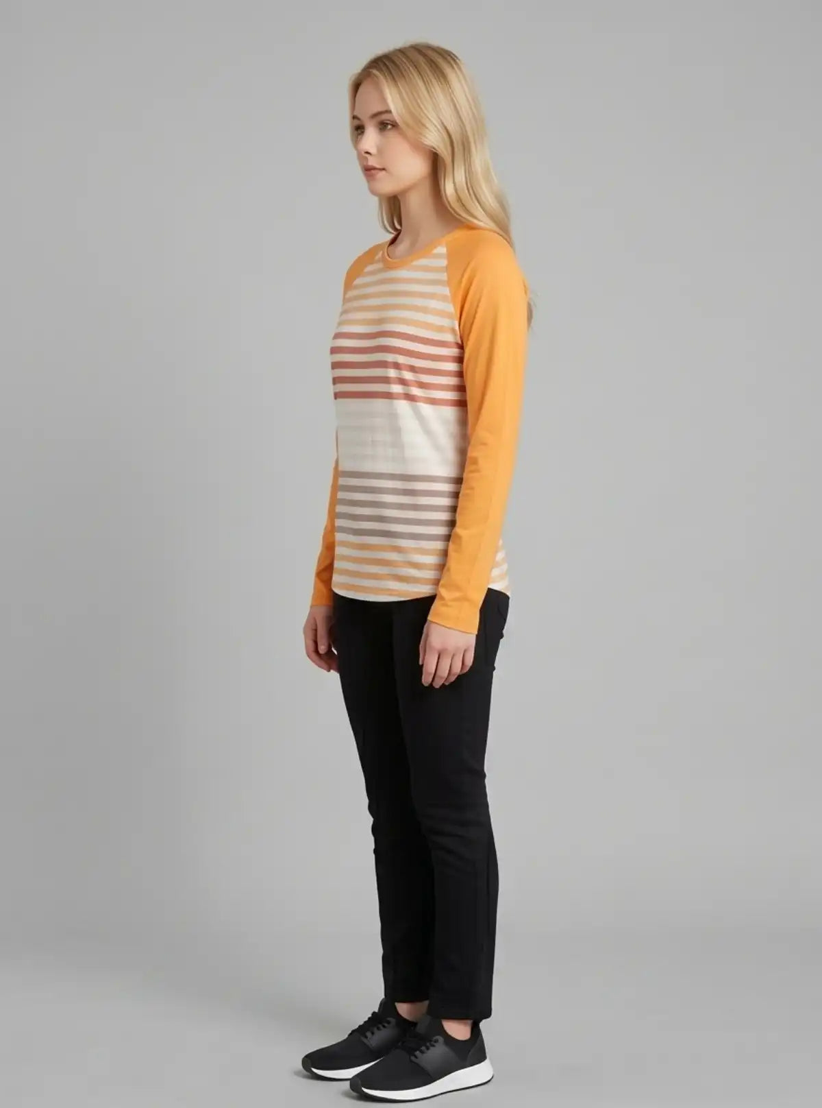 Women’s Orange Striped Top – Vibrant & Stylish | Boer & Fitch