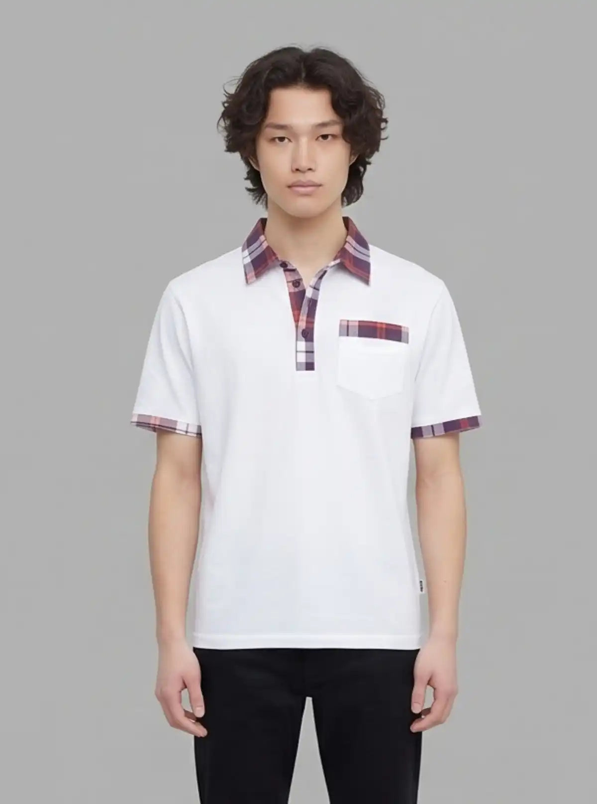 Purple Drill Collar Polo T-Shirt for Men – Casual Style by Boer and Fitch