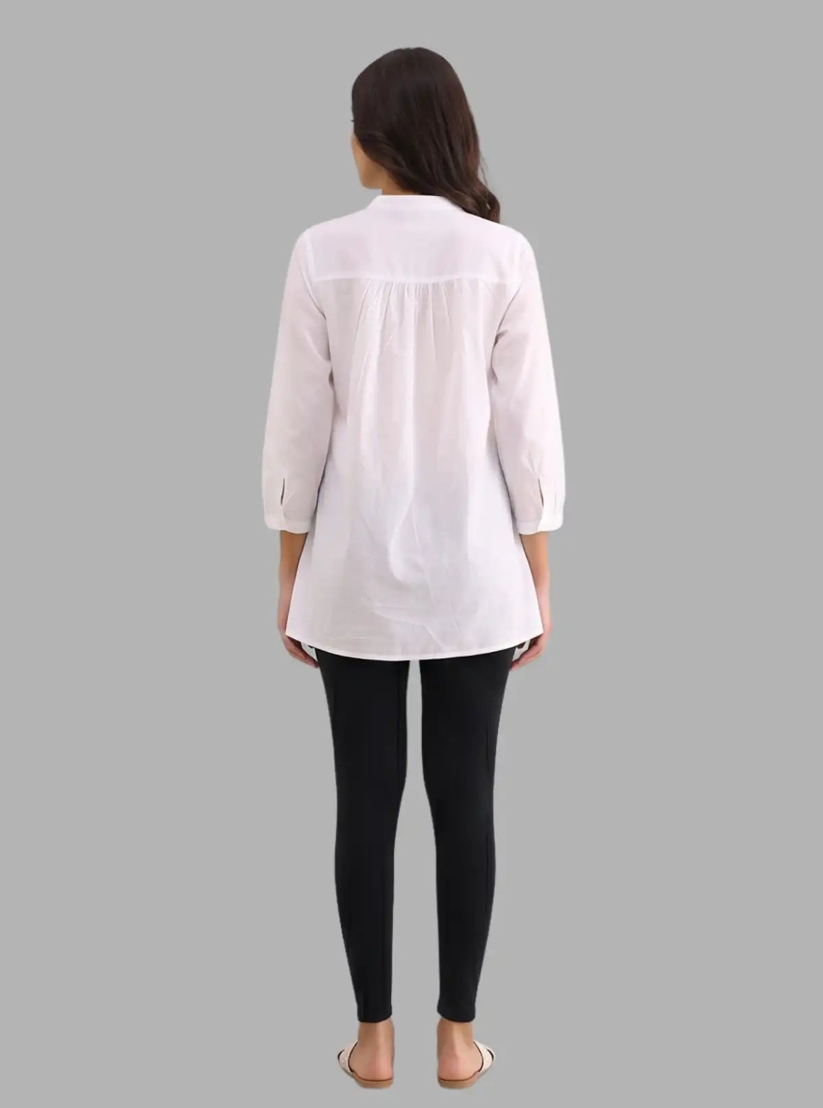 Women's Black Ankle Legging – Feather Touch Cotton Stretch by Boer & Fitch
