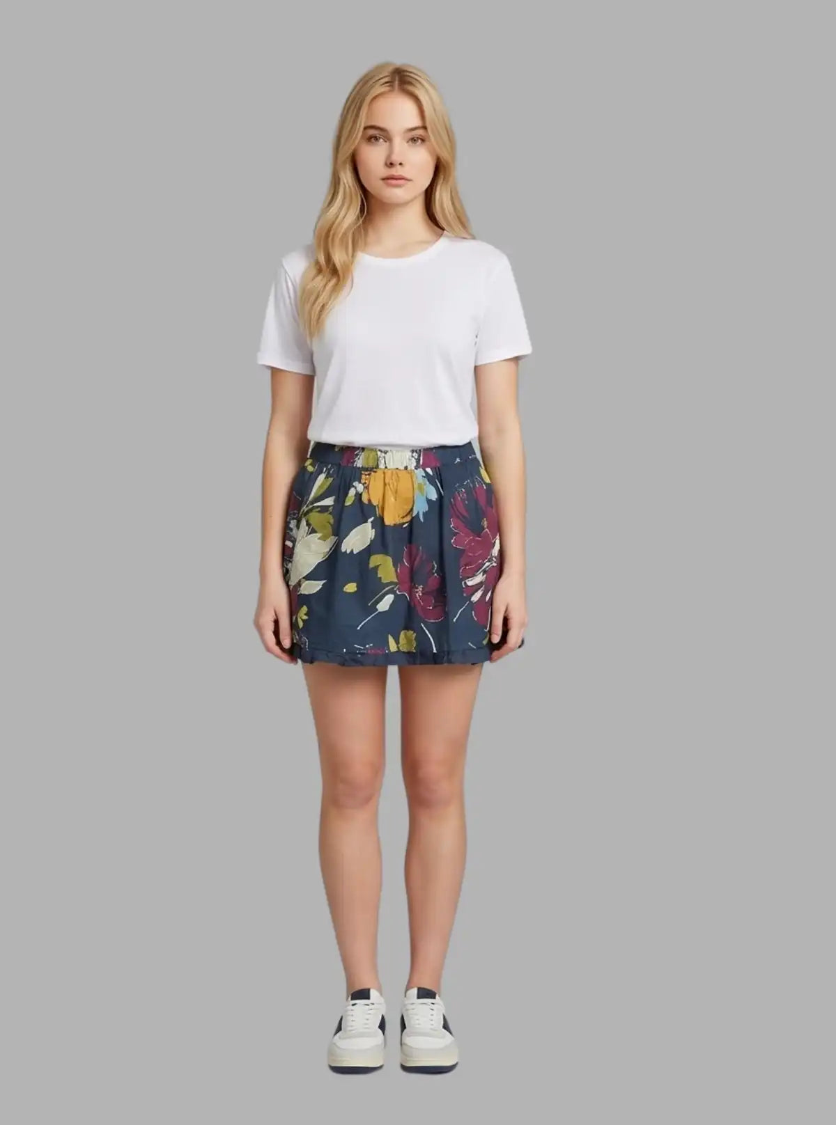 Women’s Rouge Contrast Floral Short Skirt – Trendy & Chic | Boer & Fitch