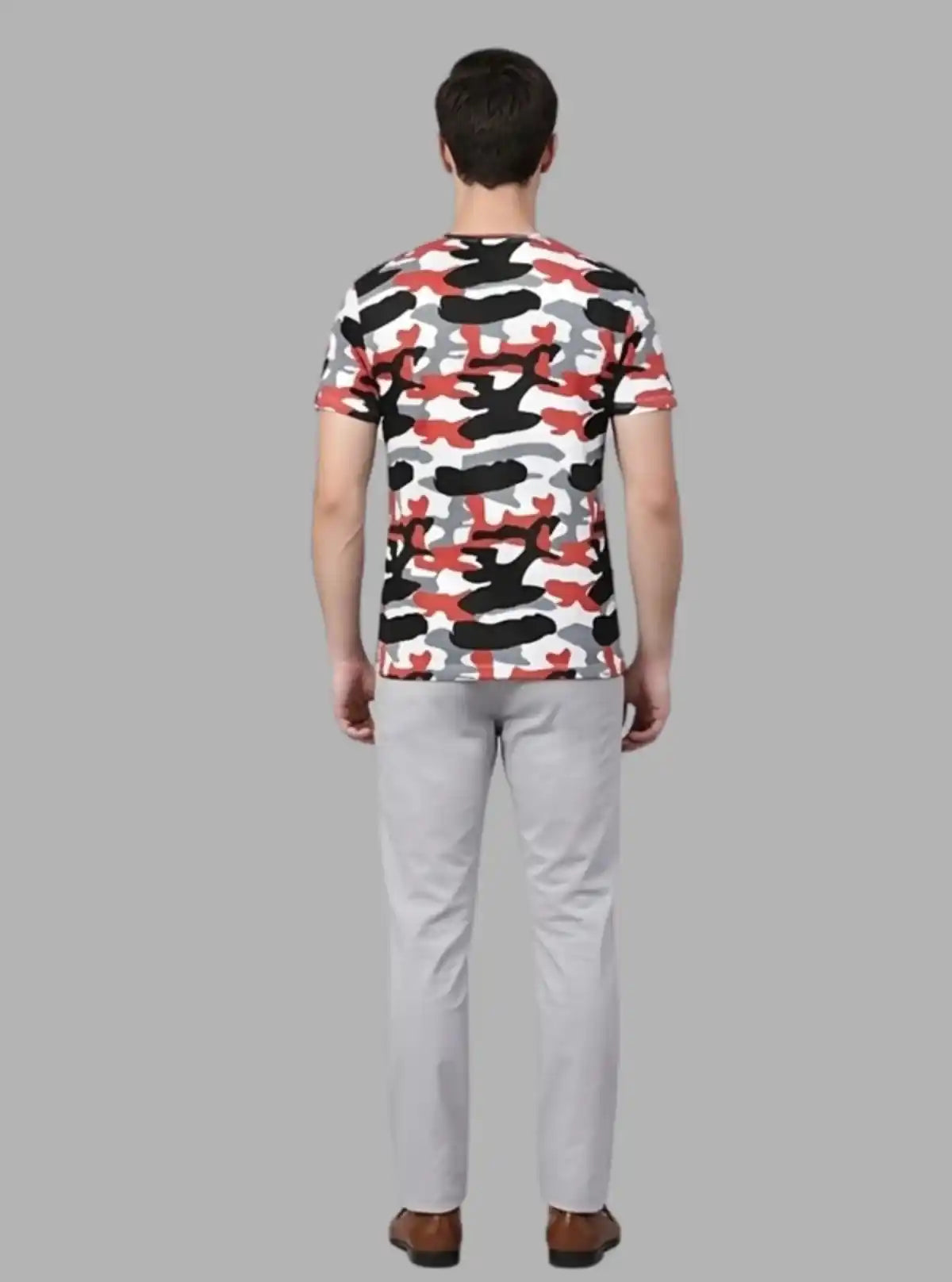 Men’s White Camouflage T-Shirt – Urban Military Street Style