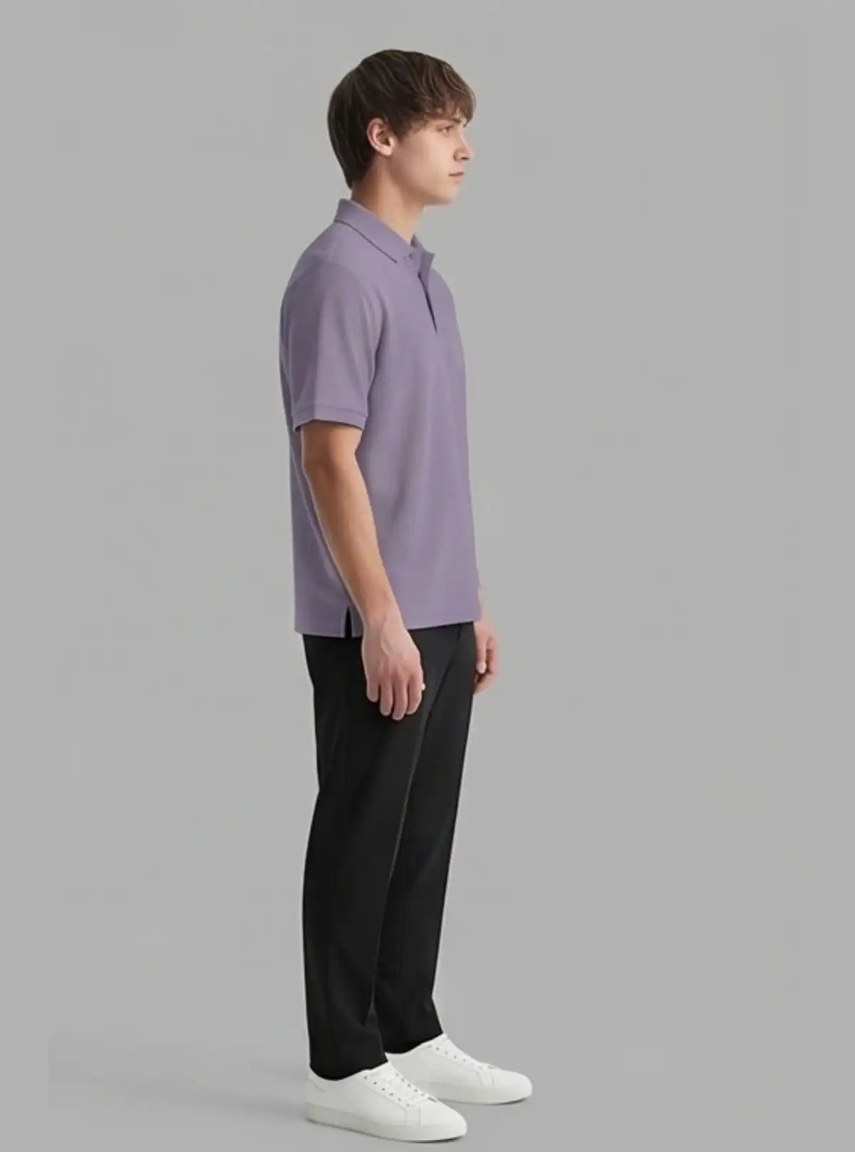 Boer & Fitch Men’s Lavender Cotton Piqué Polo T-Shirt