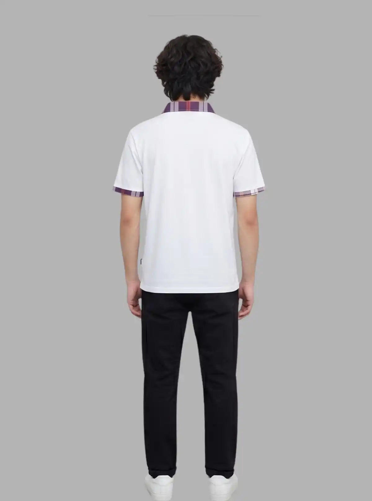 Purple Drill Collar Polo T-Shirt for Men – Casual Style by Boer and Fitch