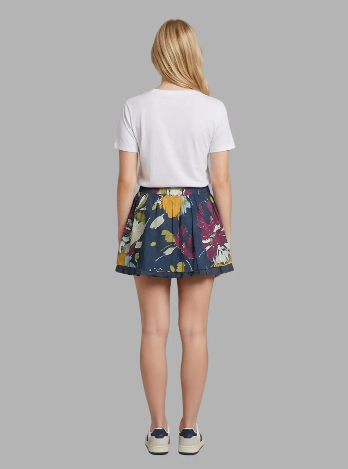 Women’s Rouge Contrast Floral Short Skirt – Trendy & Chic | Boer & Fitch