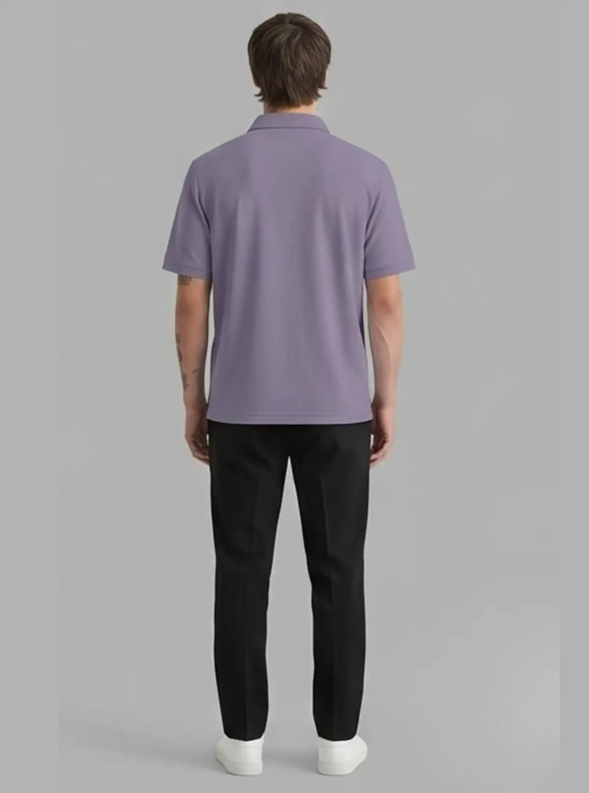 Boer & Fitch Men’s Lavender Cotton Piqué Polo T-Shirt