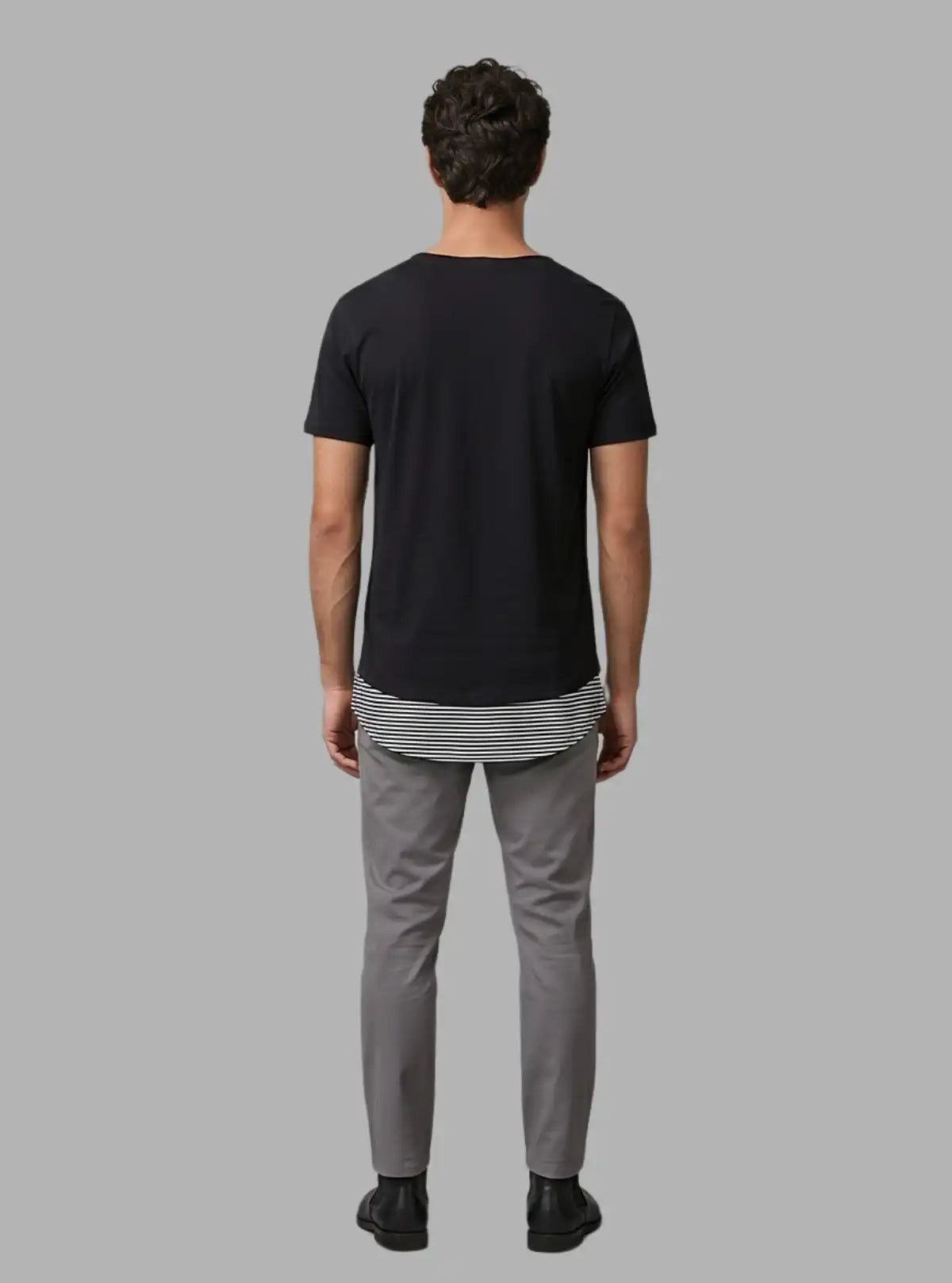 Black Slit Open T-Shirt – Boer and Fitch