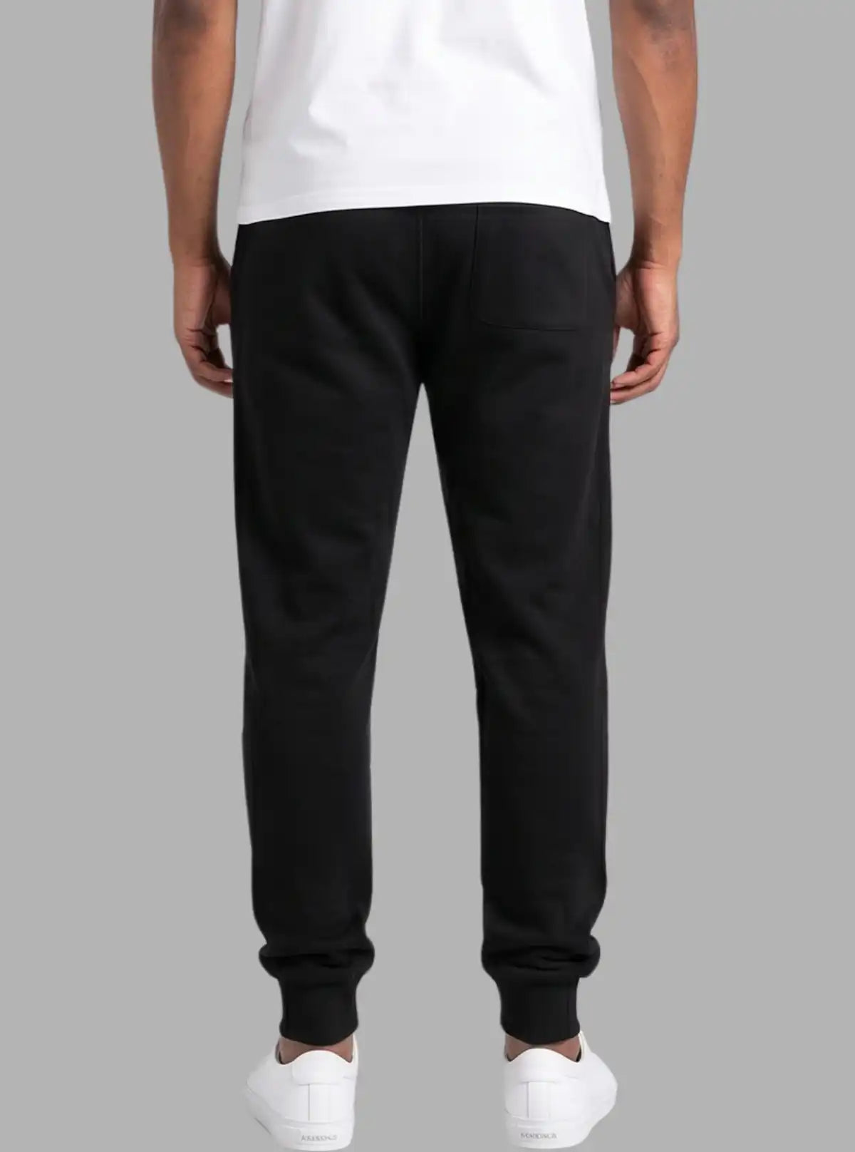 Men's Black Cotton Elastane Jogger Pant – Stretch Fit Comfort