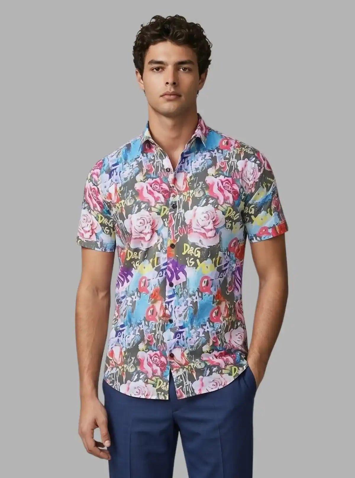 Men's Creepy AOP Printed Poly Shirt – Bold & Edgy Statement Wear by Boer and Fitch