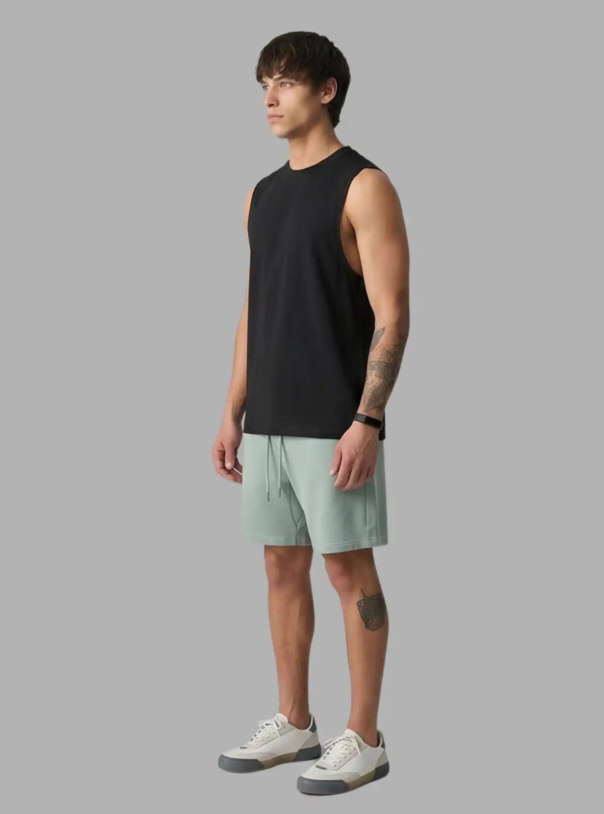 Men's Mirage Black Tank Top – Sleek, Breathable & Athletic Streetwear