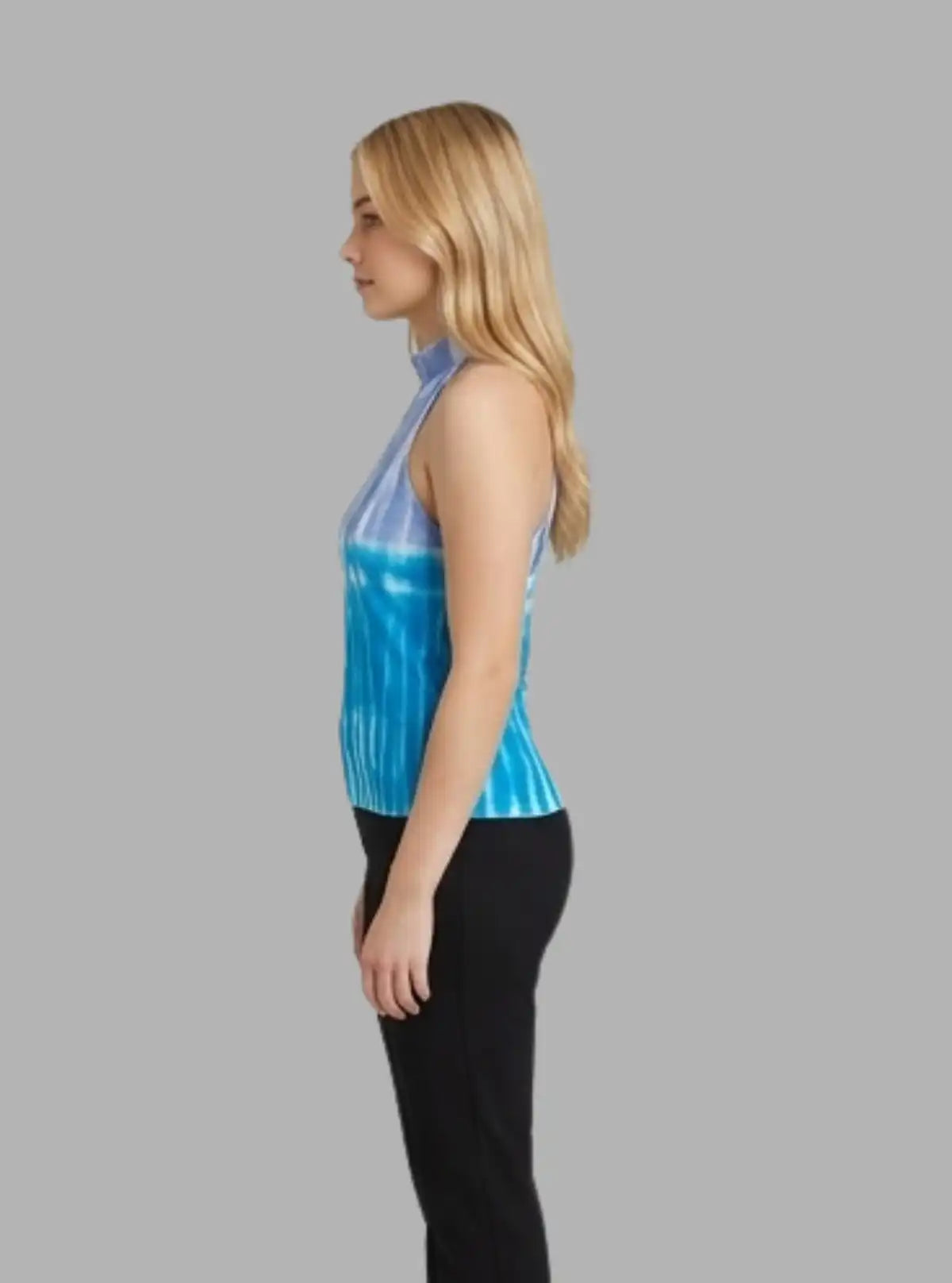 Women’s Blue Tie and Dye Jersey Top – Stylish & Comfortable | Boer & Fitch