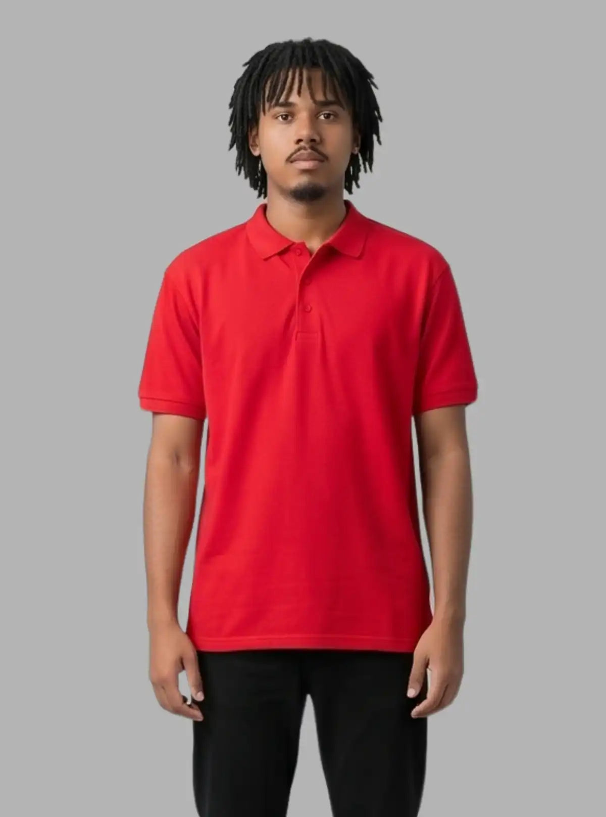 Boer and Fitch Essential Solid Red Polo Shirt for Men | 100% Cotton Pique