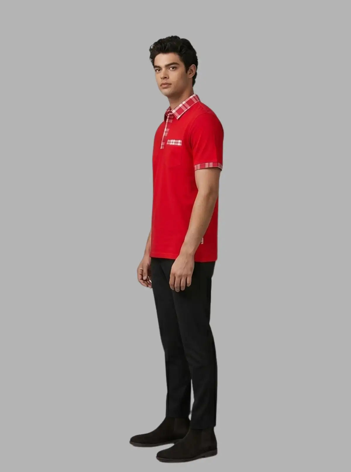 Red Twill Polo T-Shirt for Men – Premium Cotton Polo by Boer and Fitch