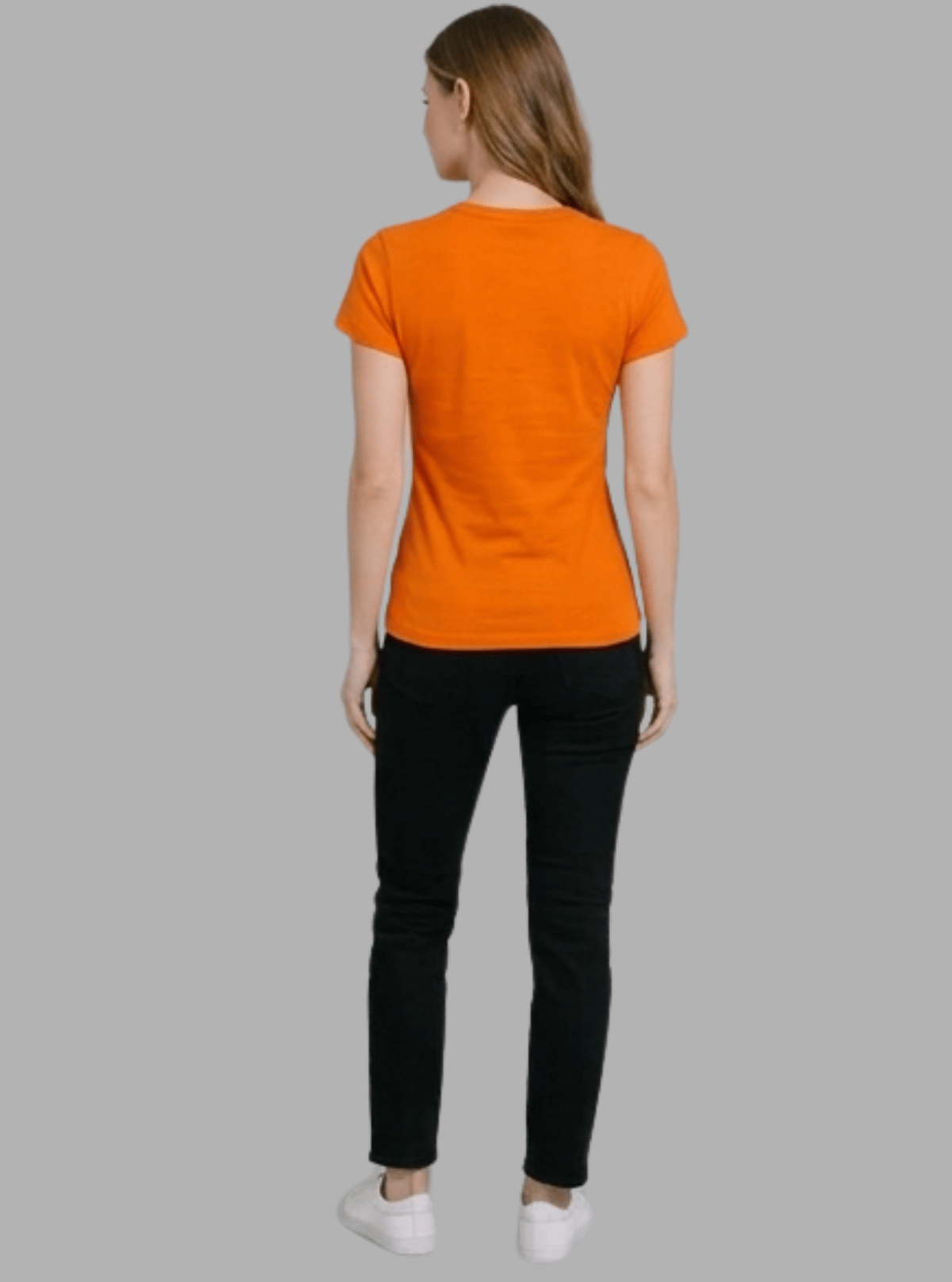 Women’s Orange Short Sleeve Top – Casual Cotton Wear | Boer & Fitch