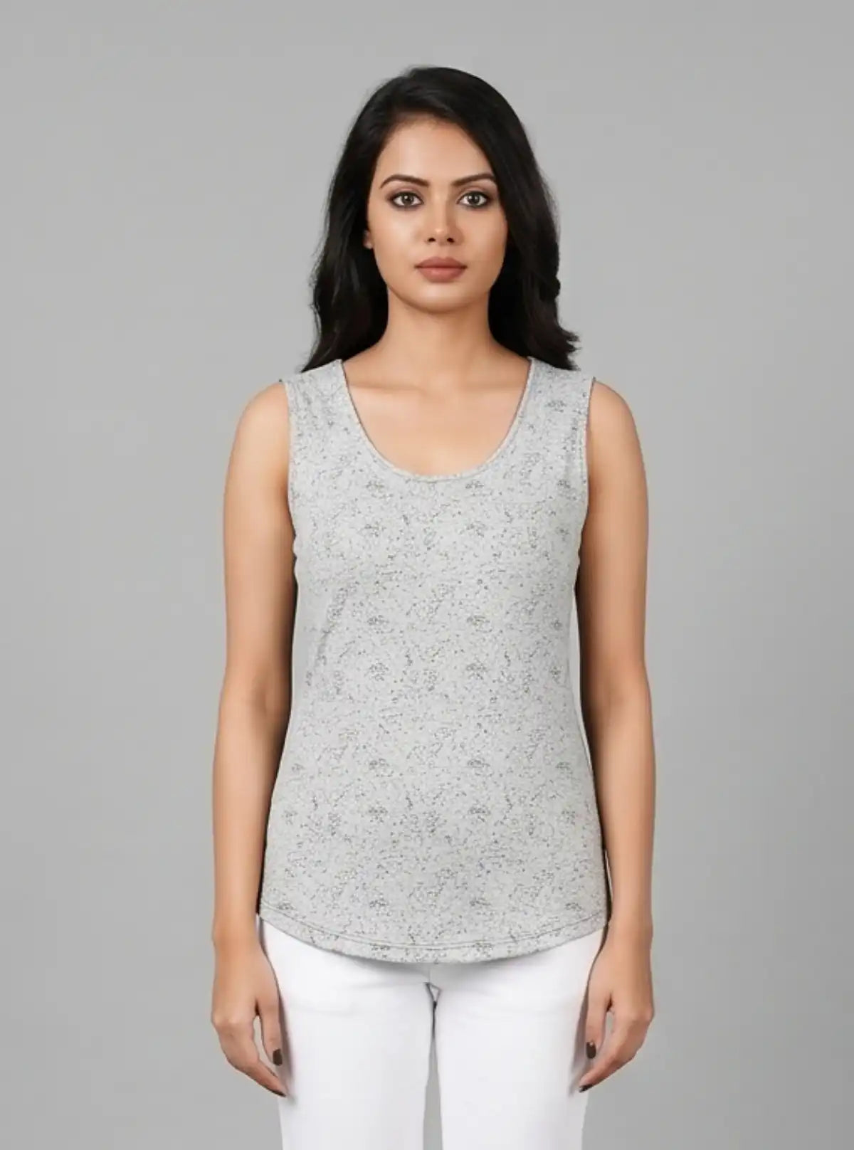 Women’s Ink Spread Designer Print Sleeveless Top – Trendy & Comfortable | Boer & Fitch