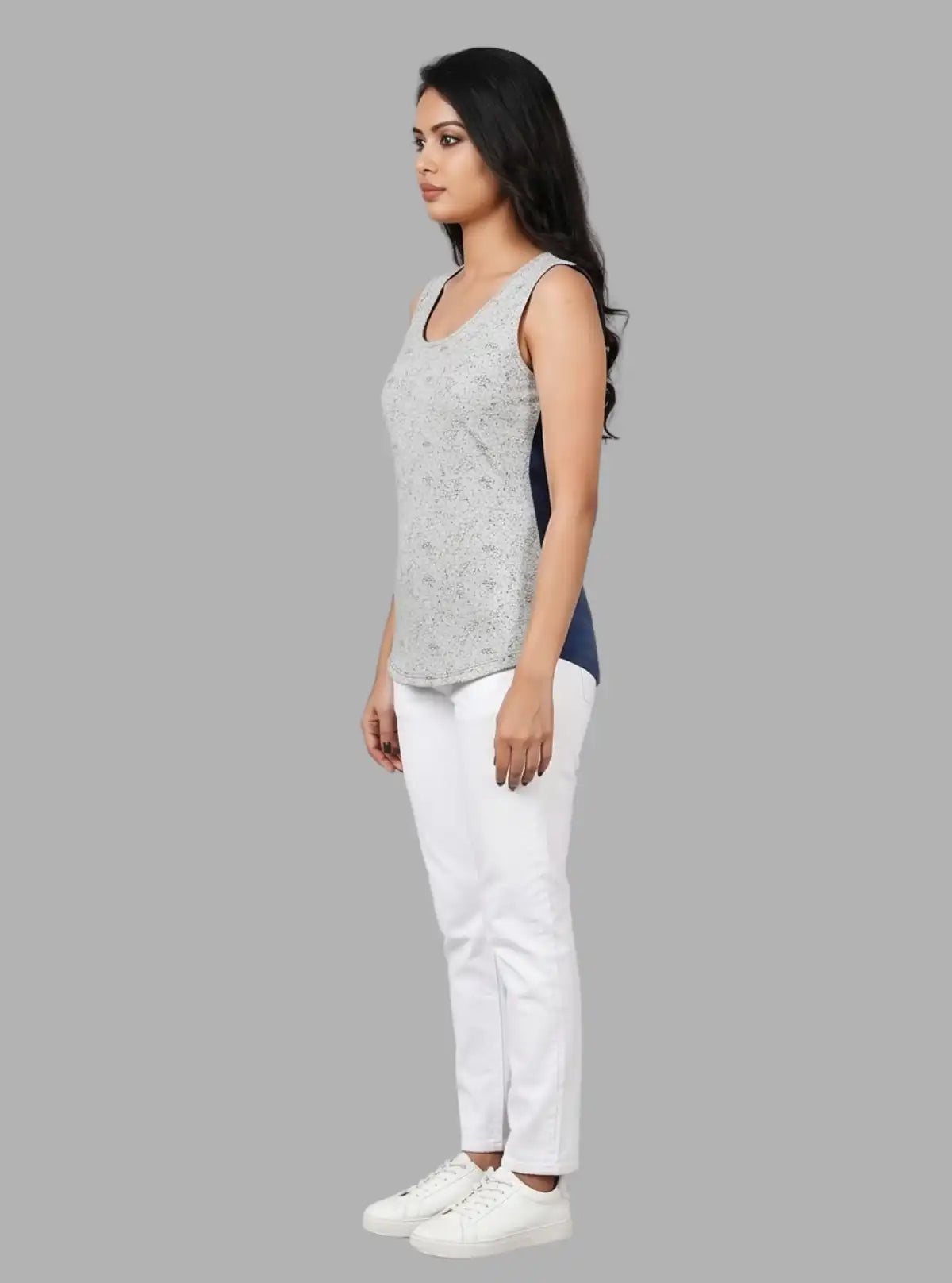Women’s Ink Spread Designer Print Sleeveless Top – Trendy & Comfortable | Boer & Fitch