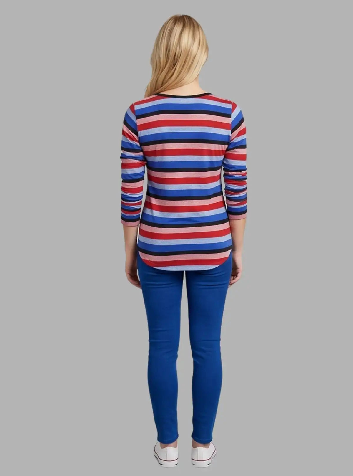 Women’s Multicolor Striped Top – Vibrant & Stylish | Boer & Fitch