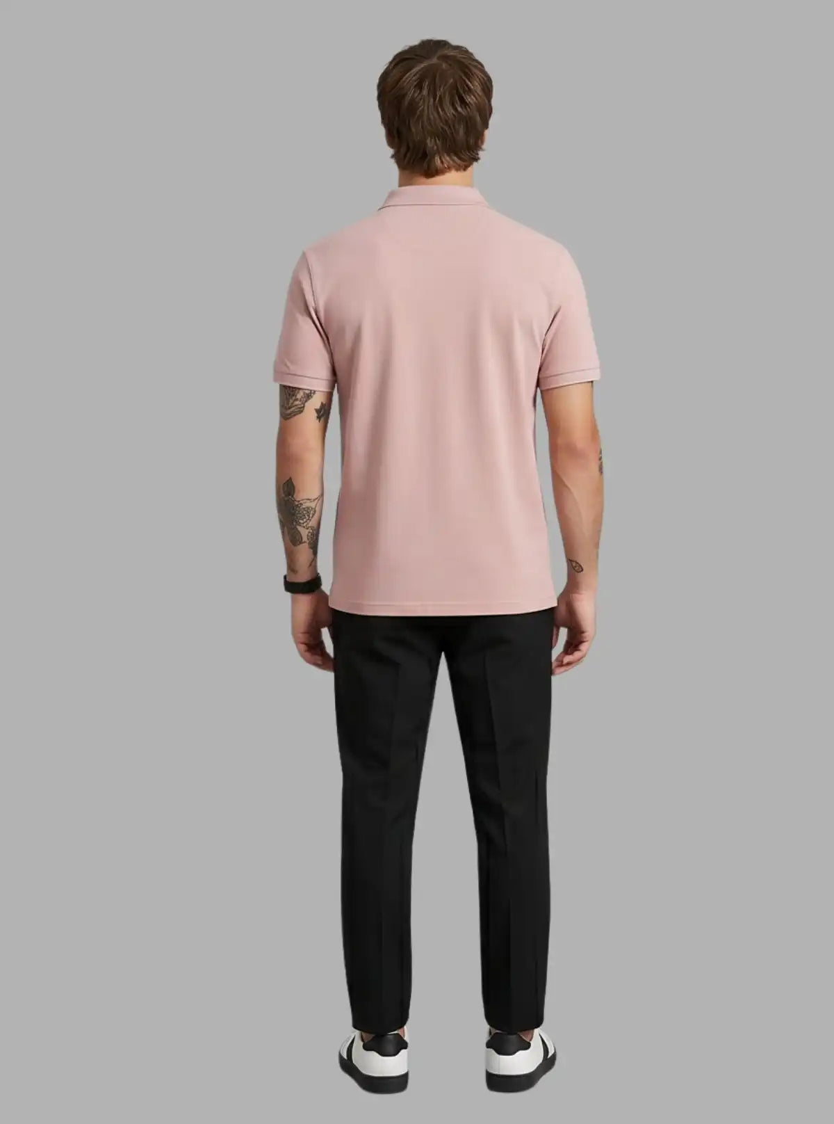 Boer & Fitch Men’s Dusty Rose Cotton Piqué Polo T-Shirt