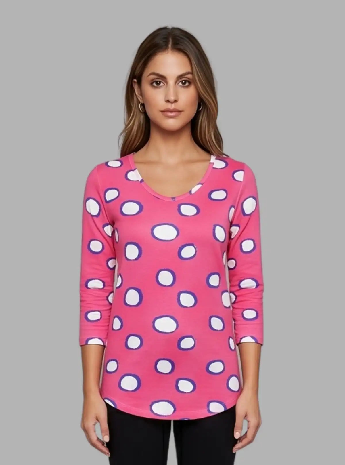 Women’s Pink Bubble Dotted Top – Fun & Stylish | Boer & Fitch