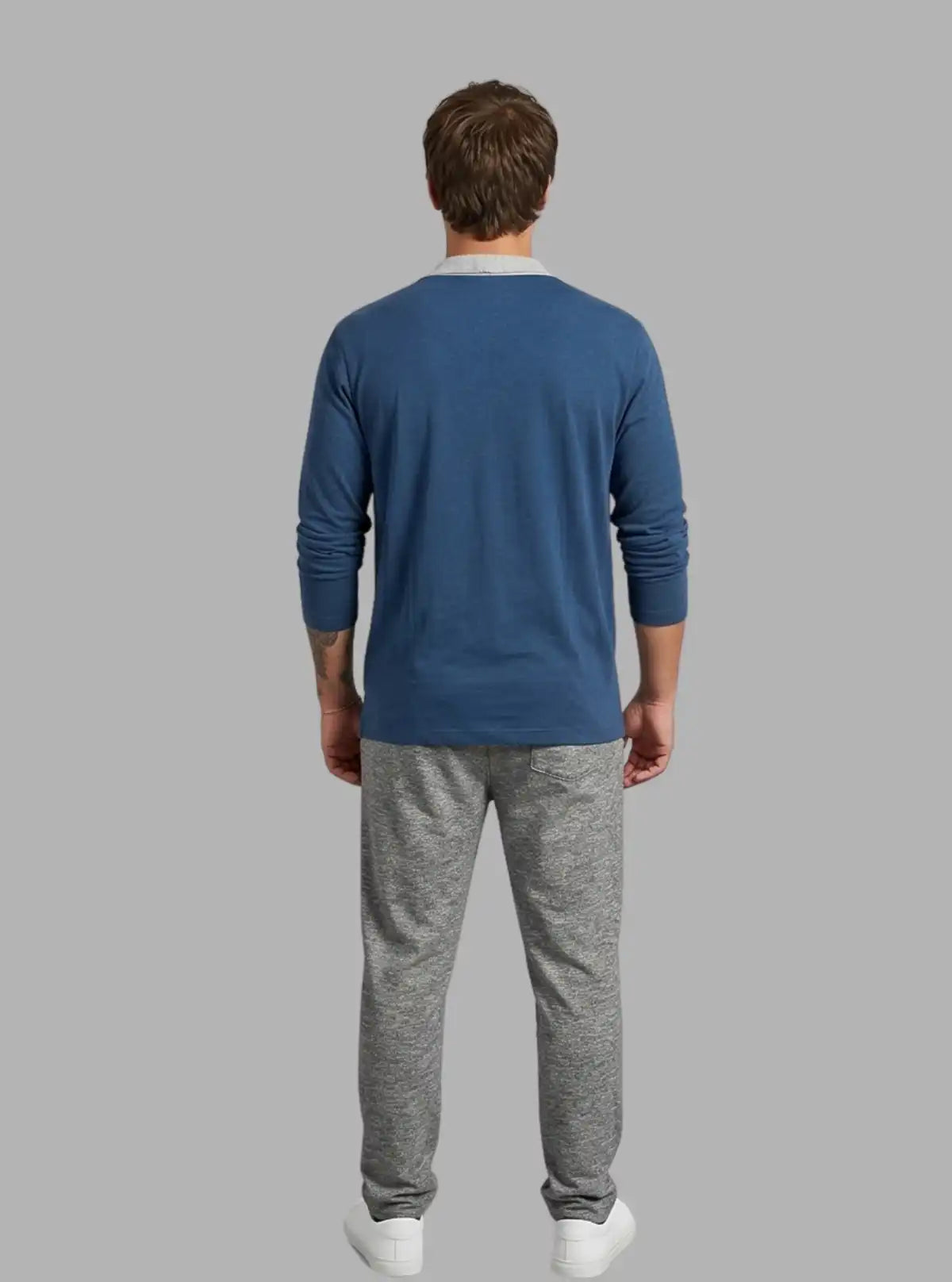 Blue Shawl Collar Cardigan with Inner Vest – Boer and Fitch