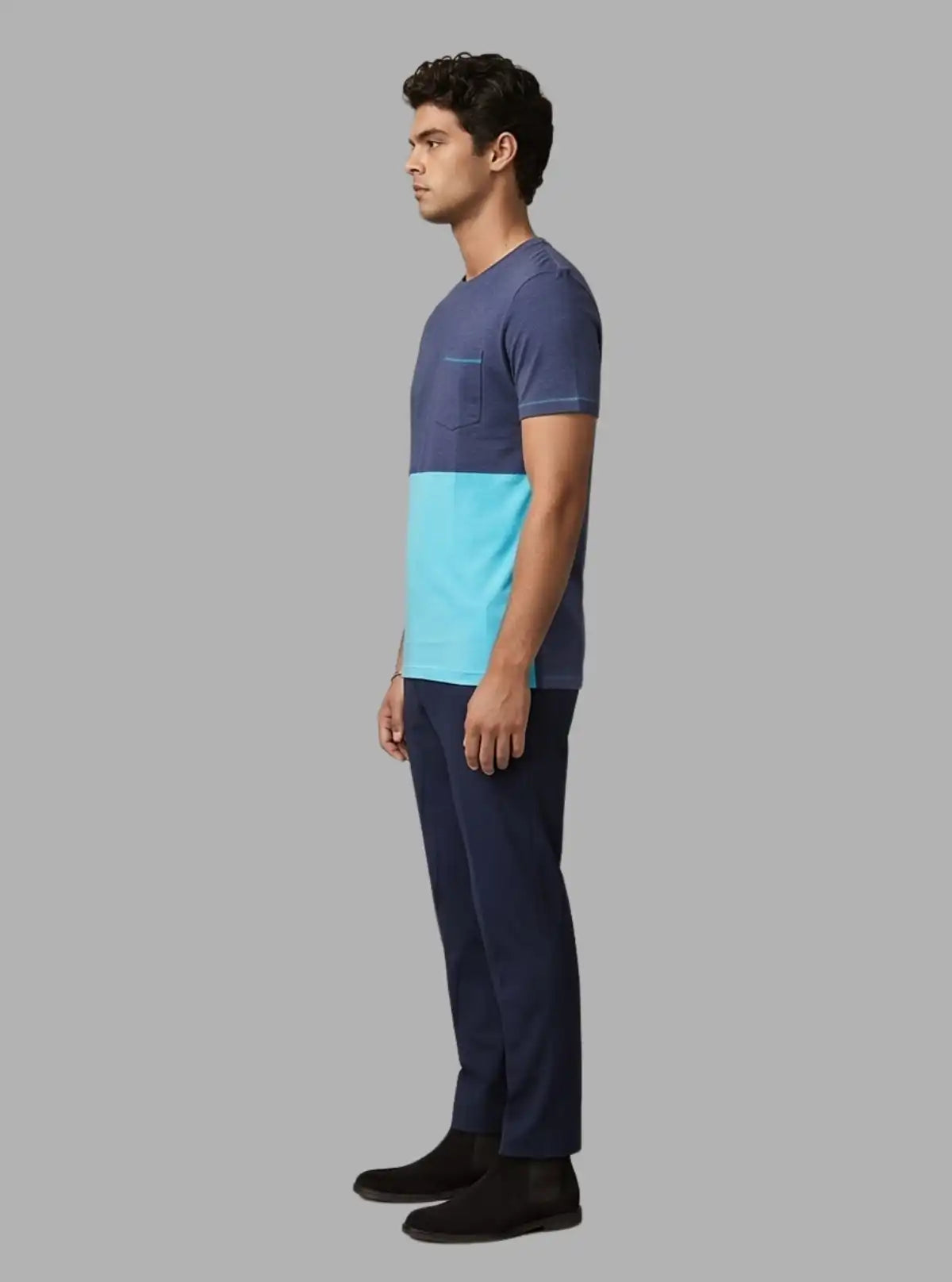 Turquoise Cut & Sew T-Shirt for Men – Boer and Fitch