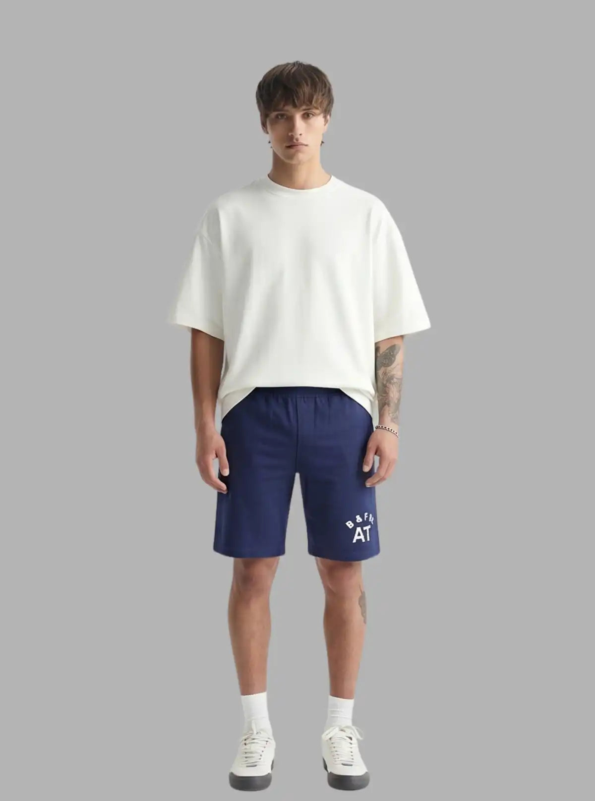 Royal Blue Jersey Shorts for Men – Casual Cotton Shorts by Boer and Fitch