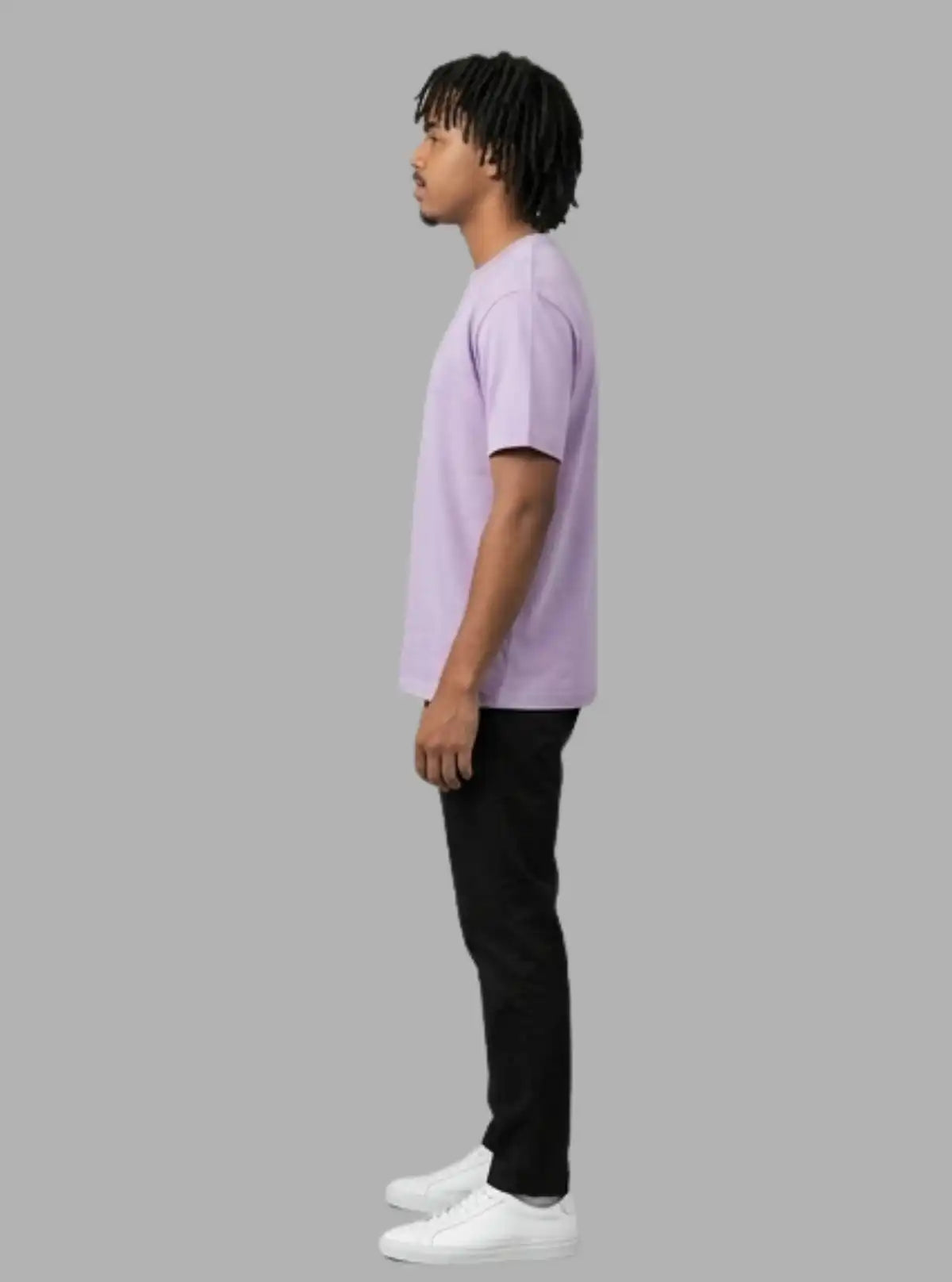 Boer and Fitch Men's Lavender Regular Fit Cotton T-Shirt | Essential Crew Neck