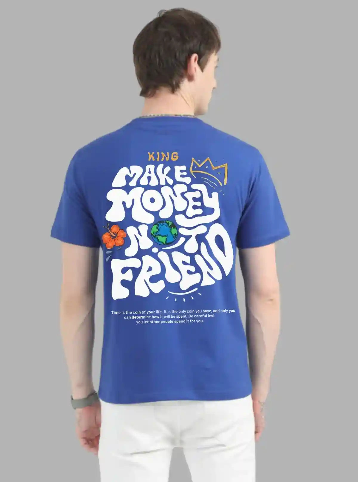 Men’s Royal Blue Printed Tee | Boer & Fitch