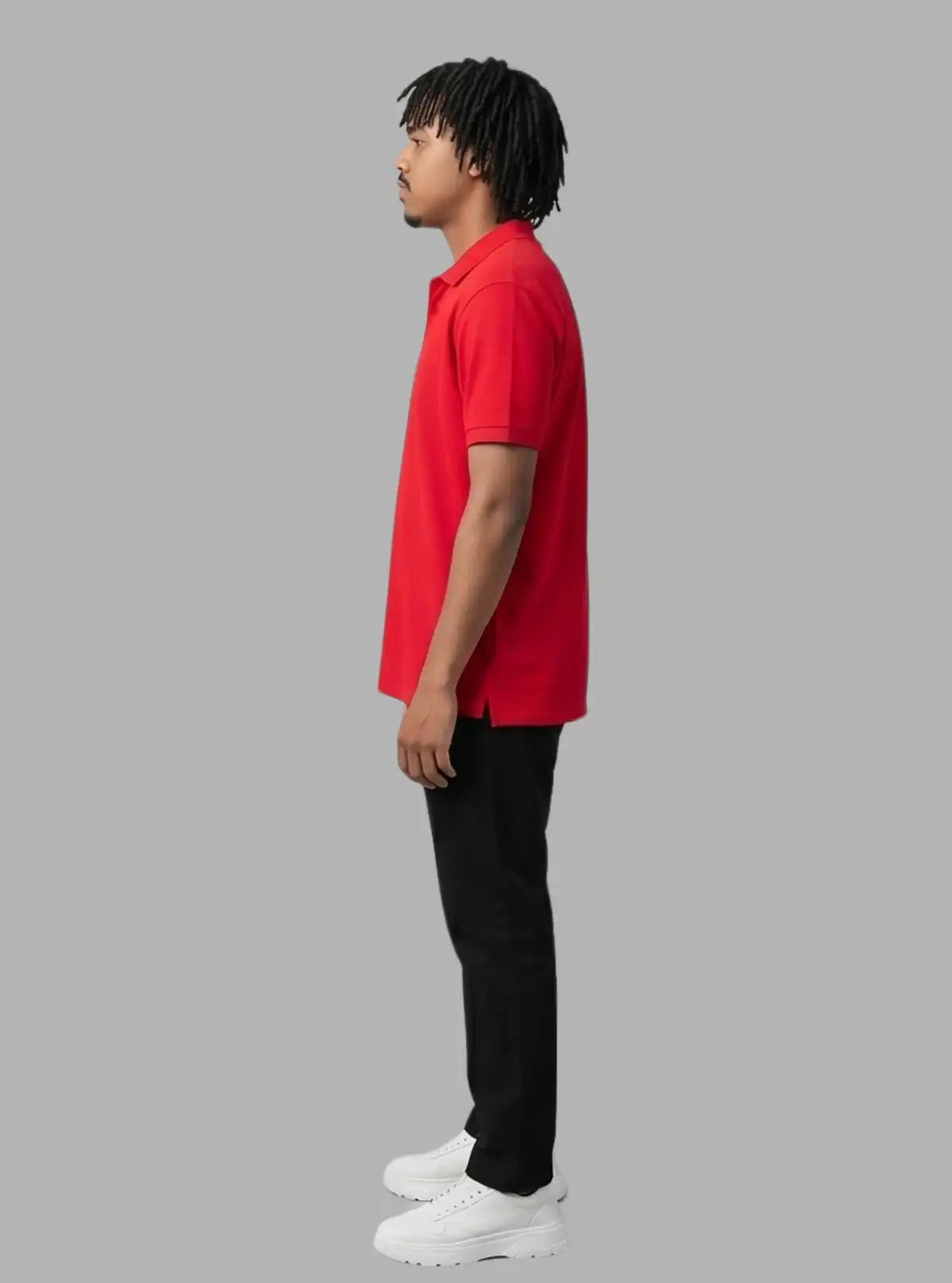 Boer and Fitch Essential Solid Red Polo Shirt for Men | 100% Cotton Pique
