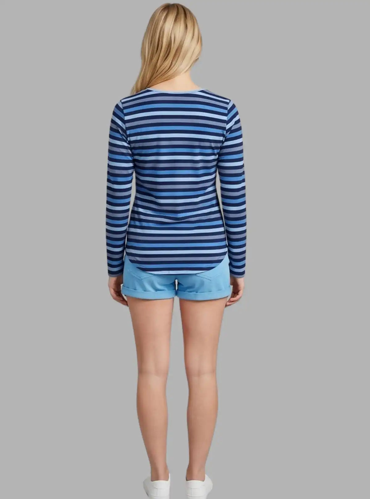 Women’s Blue Striped Top – Stylish & Comfortable | Boer & Fitch