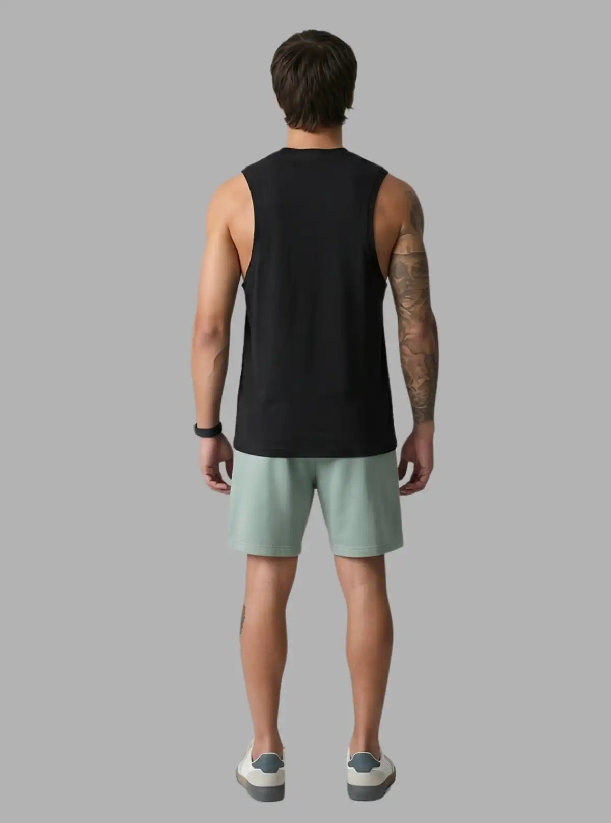 Men's Mirage Black Tank Top – Sleek, Breathable & Athletic Streetwear