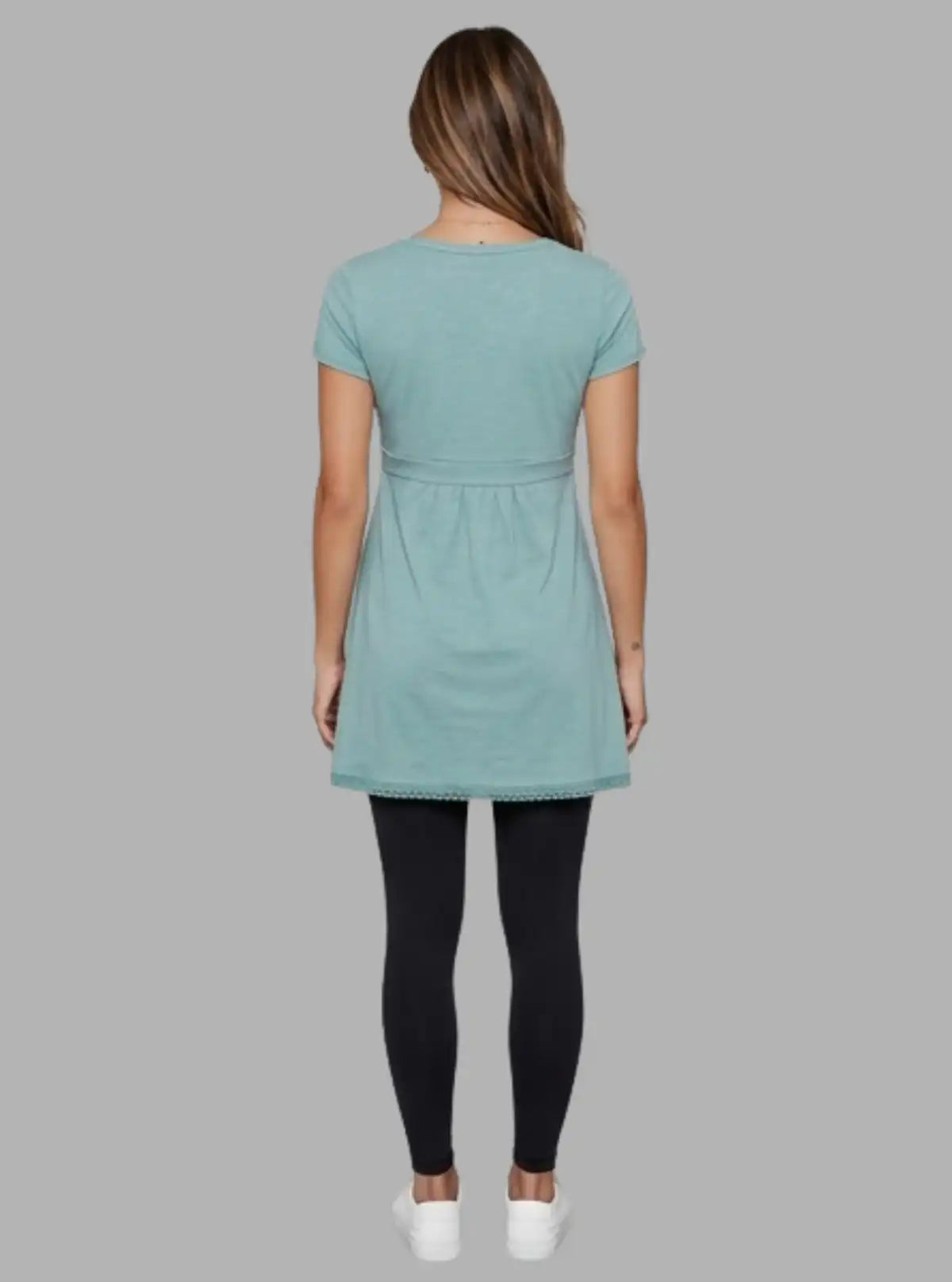 Women’s Green Edge Lace Scattered Top – Stylish & Comfortable | Boer & Fitch