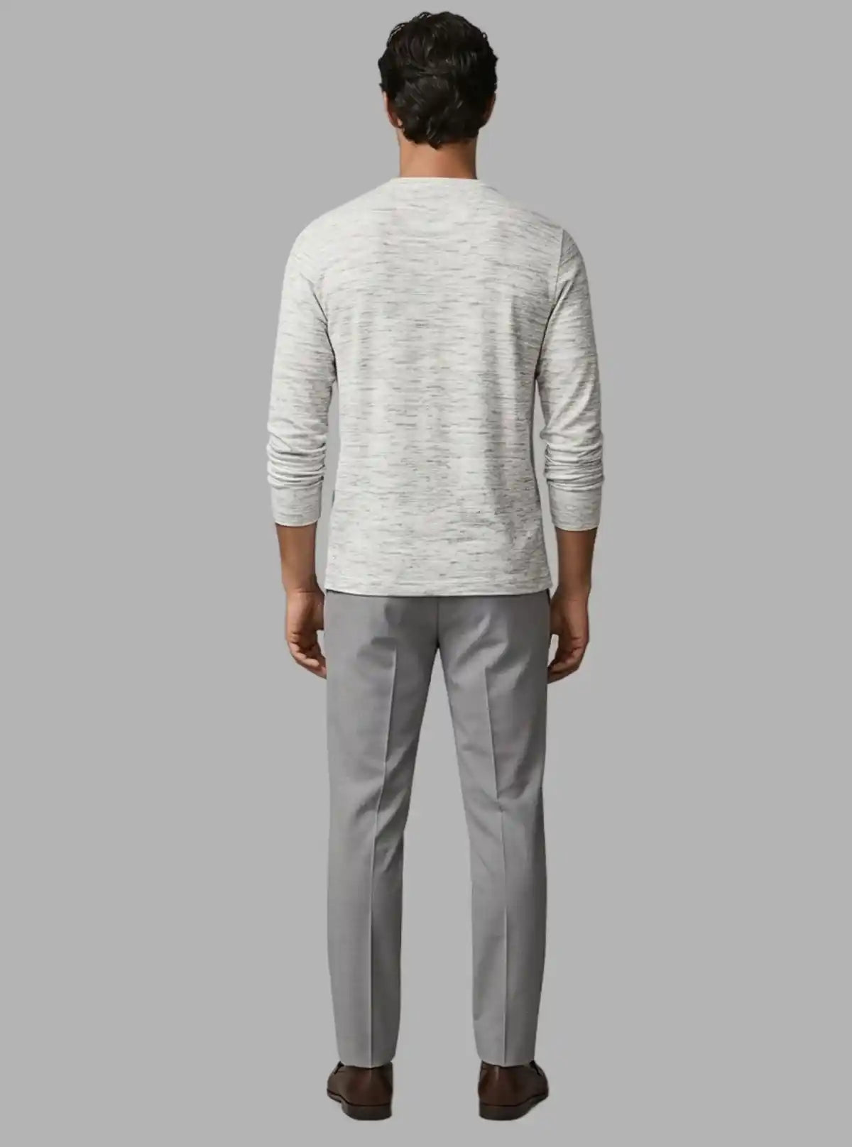 Men’s White Slub Henley T-Shirt – Classic Comfort Meets Modern Style