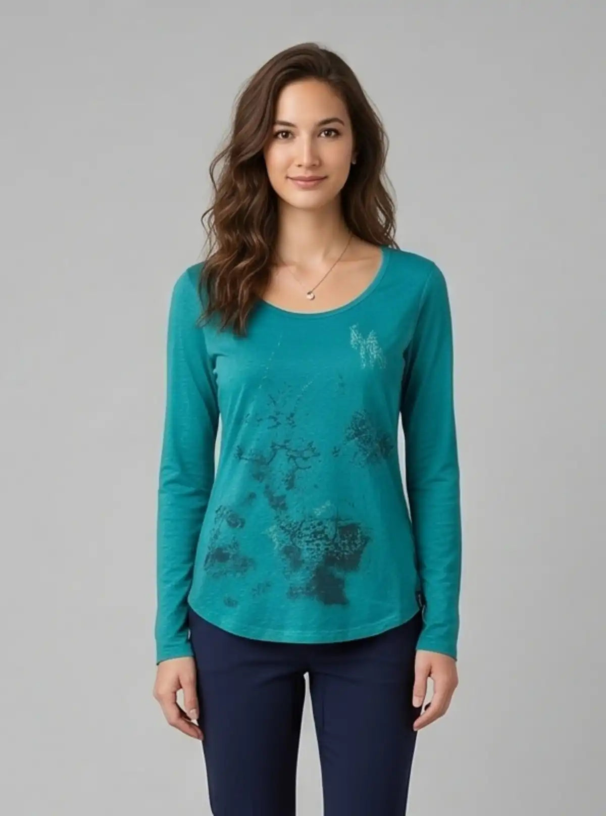 Women’s Green Forest Printed Top – Trendy & Comfortable | Boer & Fitch