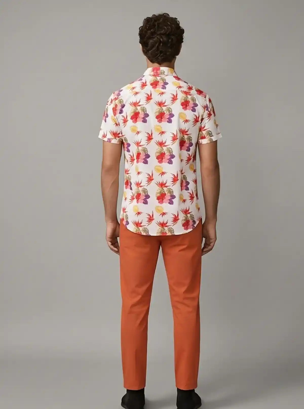 Men's Multicolour Floral Printed Poly Shirt – Vibrant & Breezy by Boer and Fitch