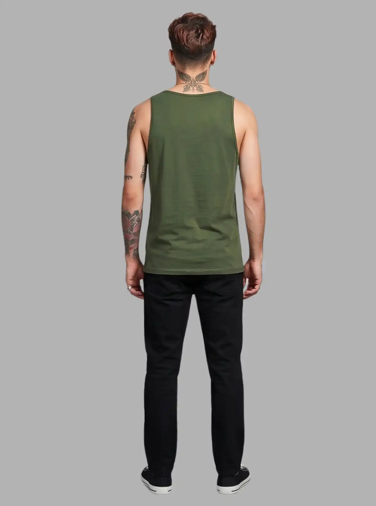 Men’s Olive Green Tank Top – Comfortable & Stylish | Boer & Fitch