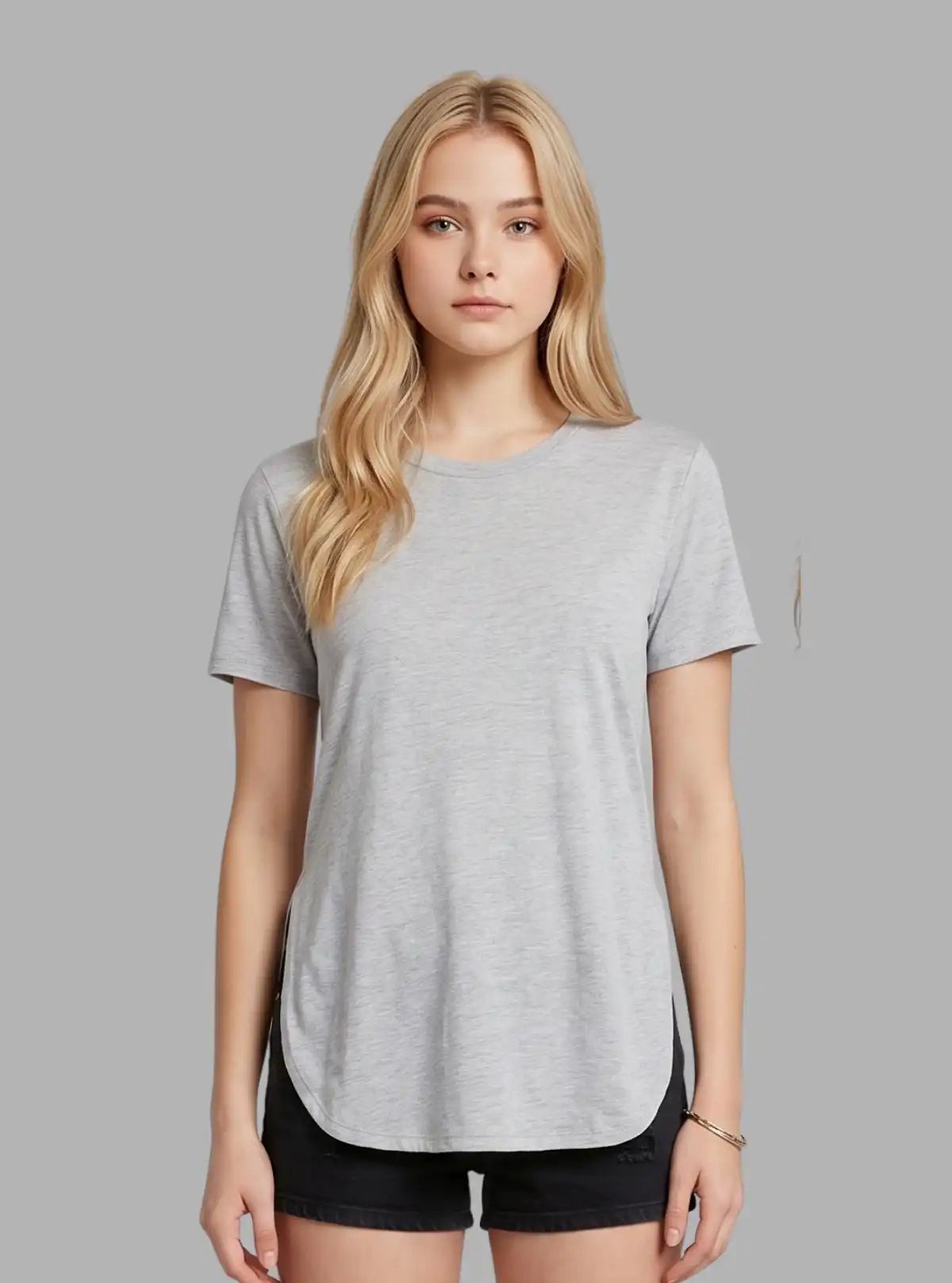 Women’s Ecru Melange Cross Pleated Top – Elegant & Comfortable | Boer & Fitch