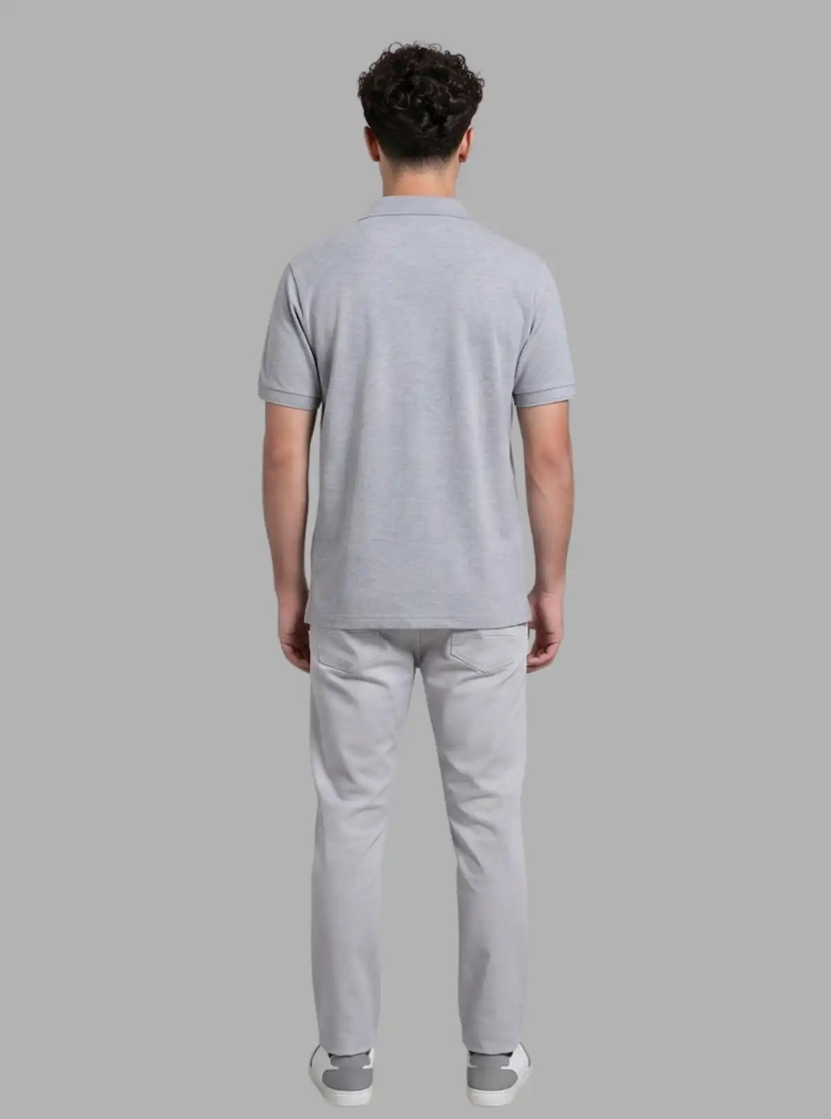 Green Striped Grey Polo T-Shirt for Men – Casual Cotton Tee by Boer and Fitch