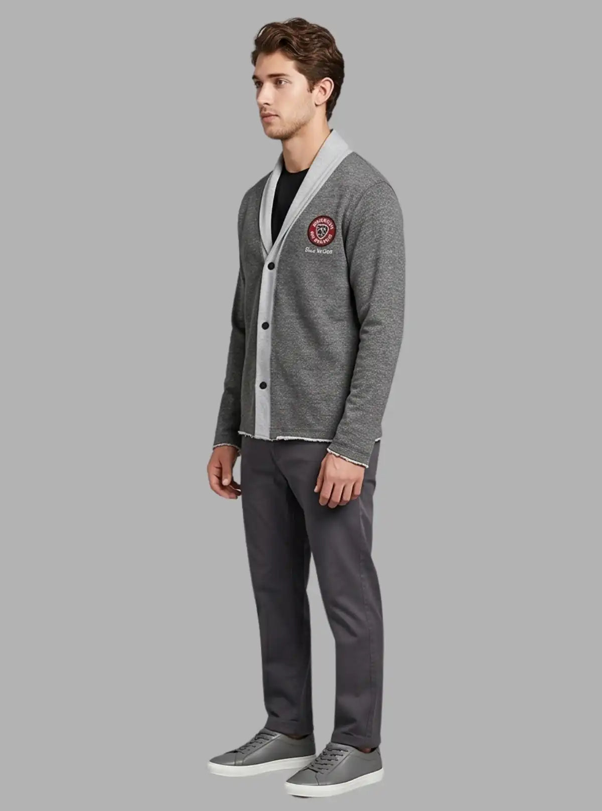 Dark Melange Shawl Collar Cardigan for Men – Boer and Fitch - Boer & Fitch