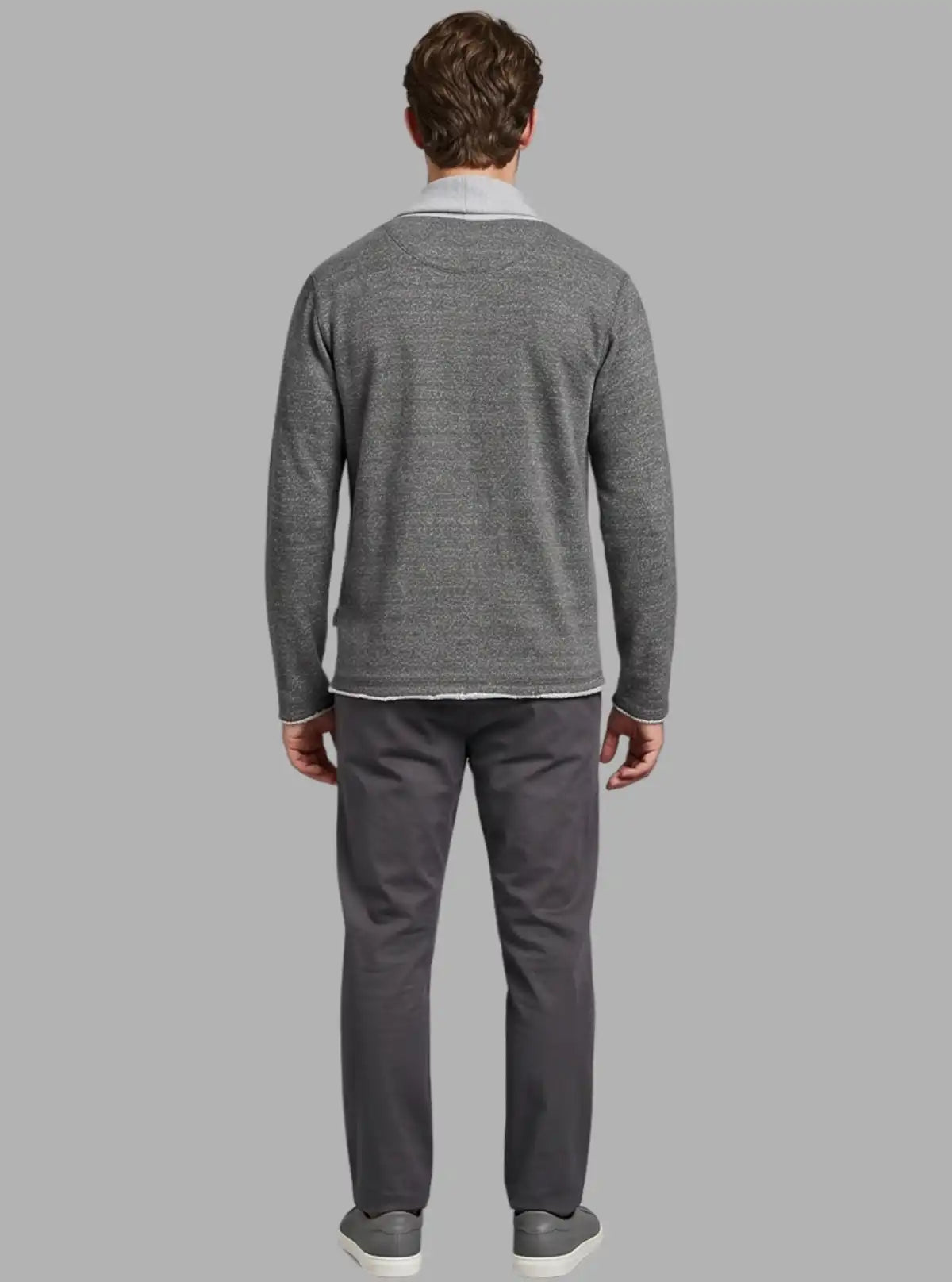 Dark Melange Shawl Collar Cardigan for Men – Boer and Fitch - Boer & Fitch