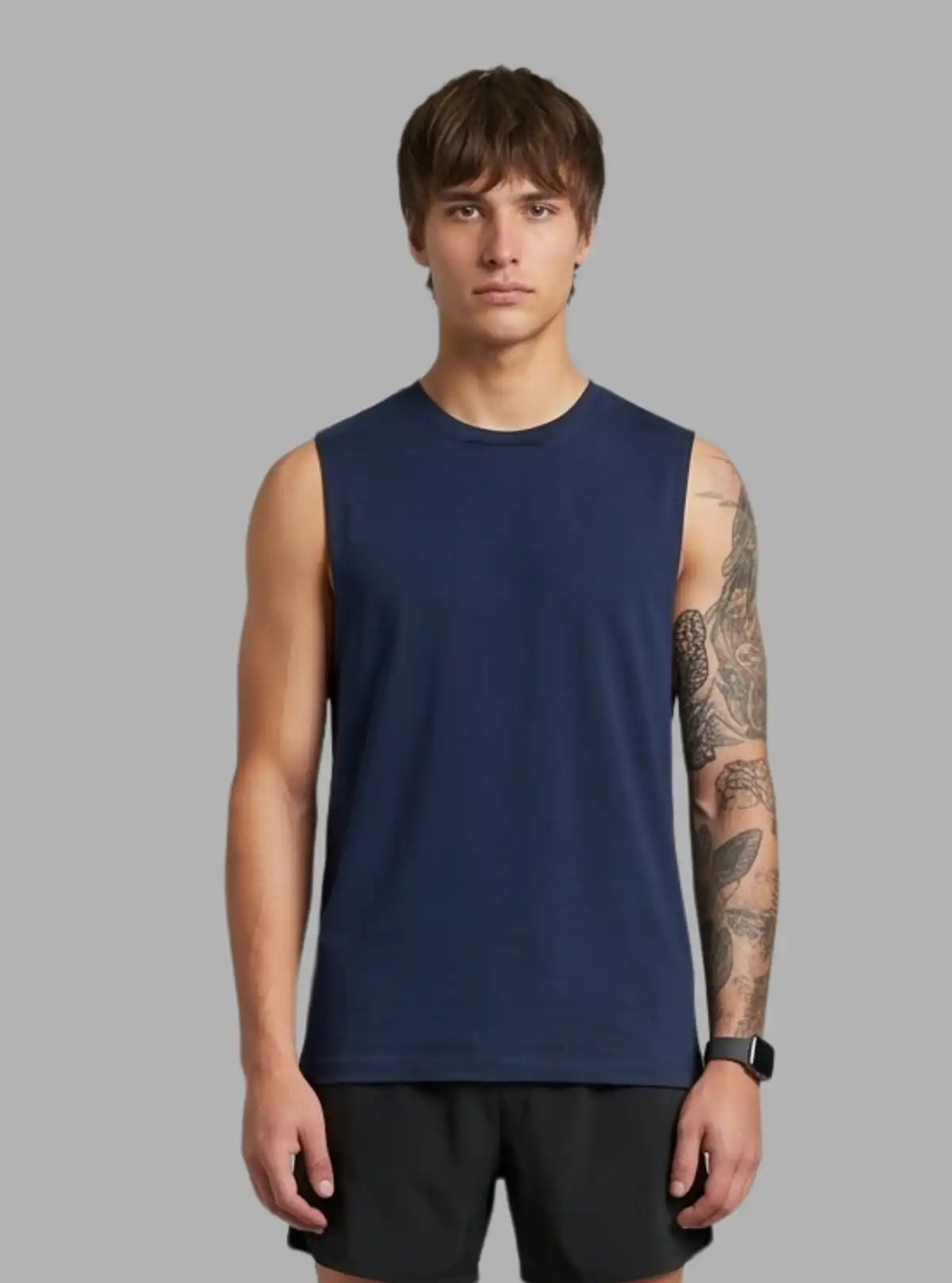 Men's Mirage Navy Tank Top – Lightweight, Breathable & Stylish Activewear