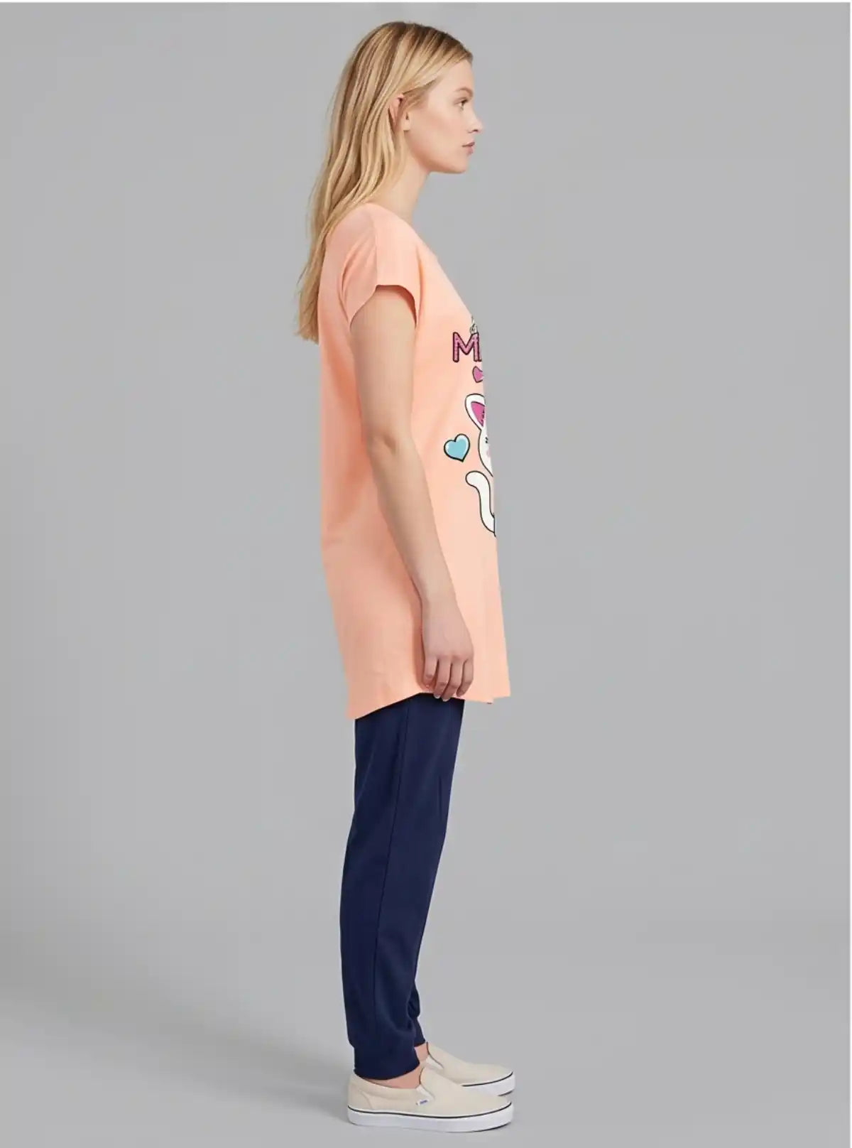 Women’s Coral Cotton Jersey Cap Sleeve Sleepwear – Soft, Stylish & Breathable