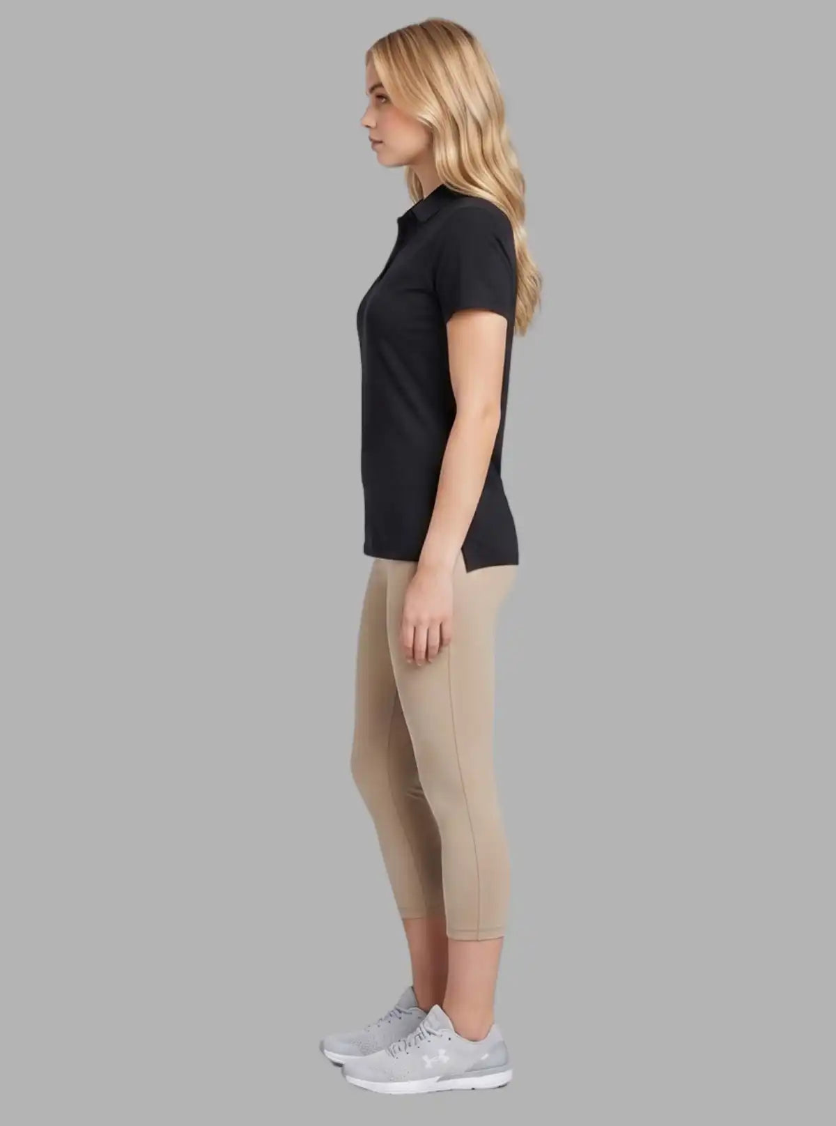 Women’s Black Pique Polo T-Shirt – Stylish & Comfortable | Boer & Fitch
