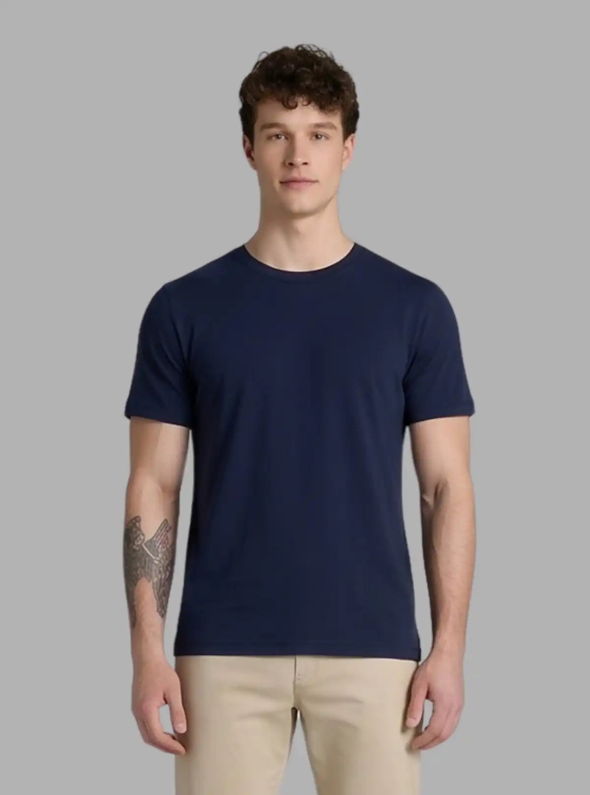 Navy Crew Neck T-Shirt for Men – Boer and Fitch