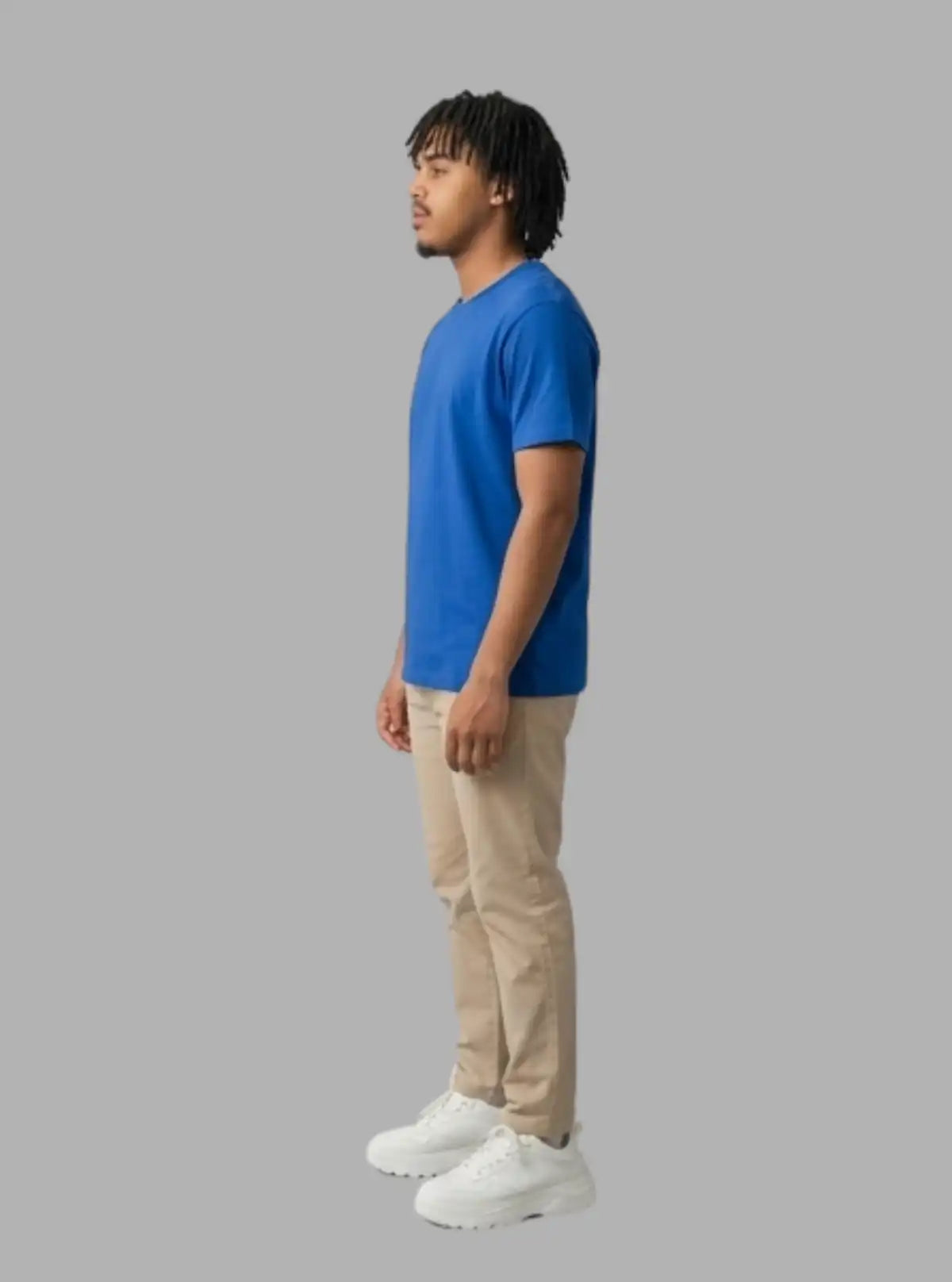 Boer and Fitch Men's Royal Blue Regular Fit Cotton T-Shirt | Essential Crew Neck