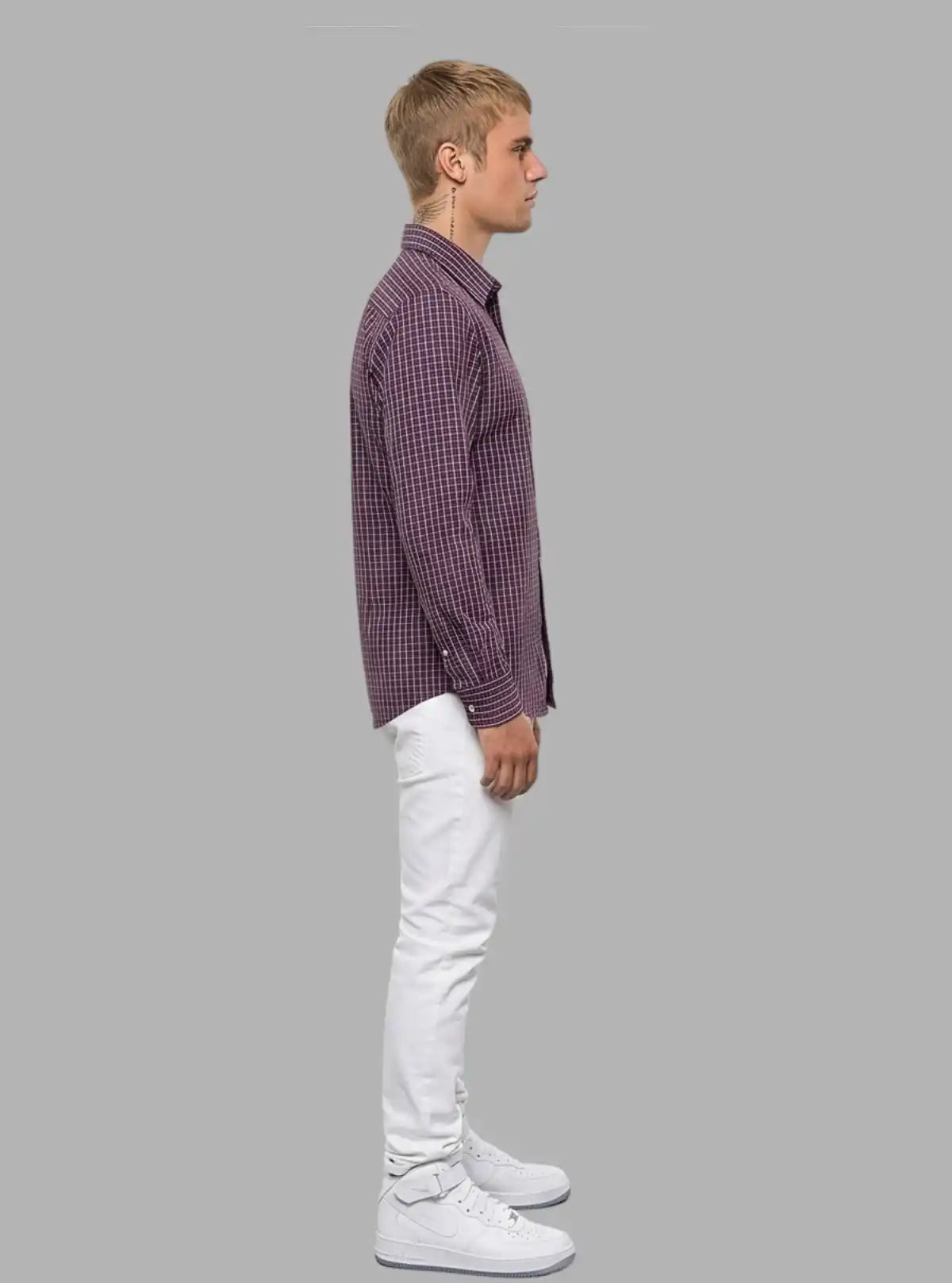 Plum Classic Checked Slim Fit Full Sleeve Shirt for Men – Casual & Smart by Boer and Fitch
