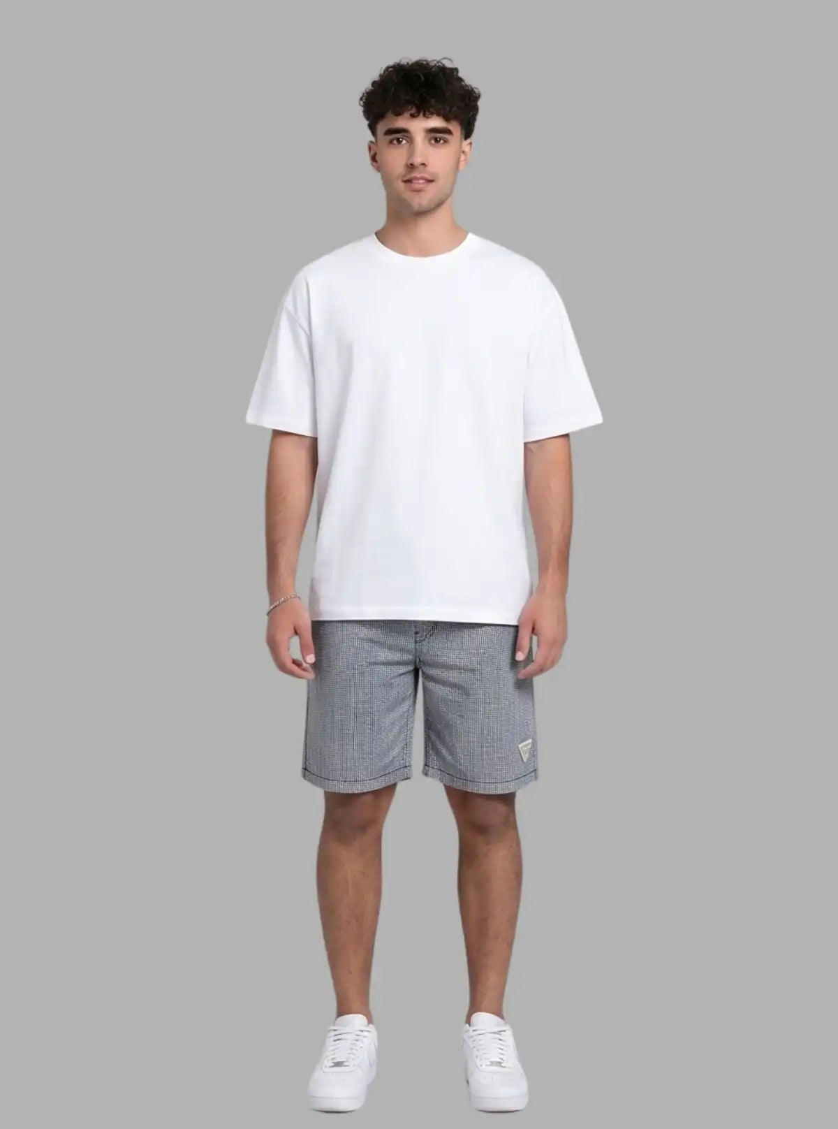 Classic Micro Checked Shorts for Men – Casual Cotton Shorts by Boer and Fitch